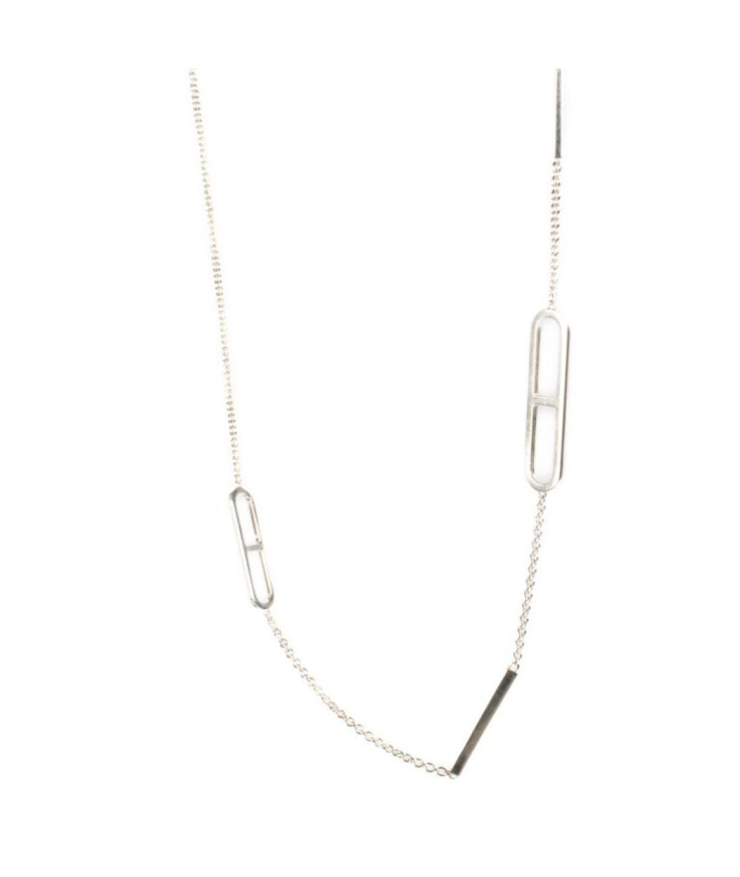 HERMES Серебряное серебряное колье, фото 1