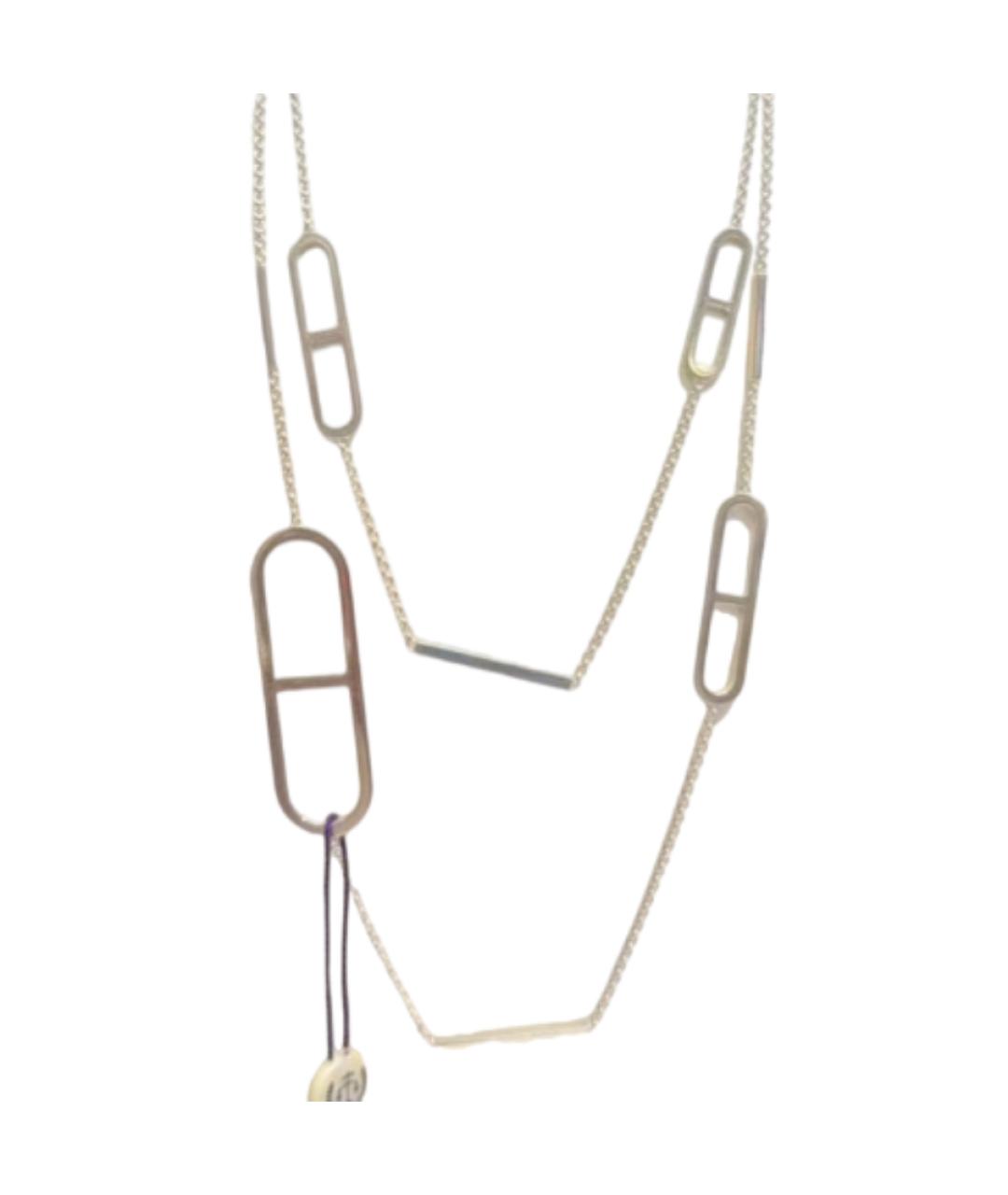 HERMES Серебряное серебряное колье, фото 2