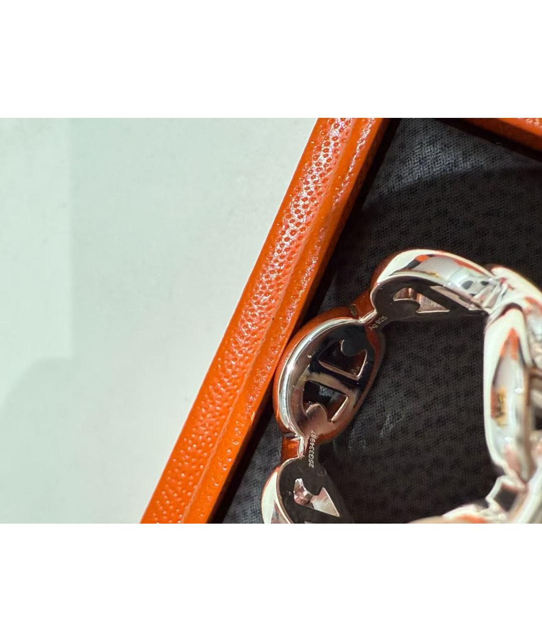HERMES Серебряное кольцо, фото 5