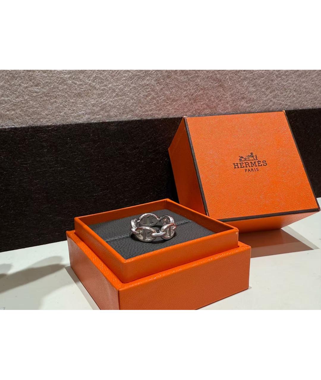 HERMES Серебряное кольцо, фото 4
