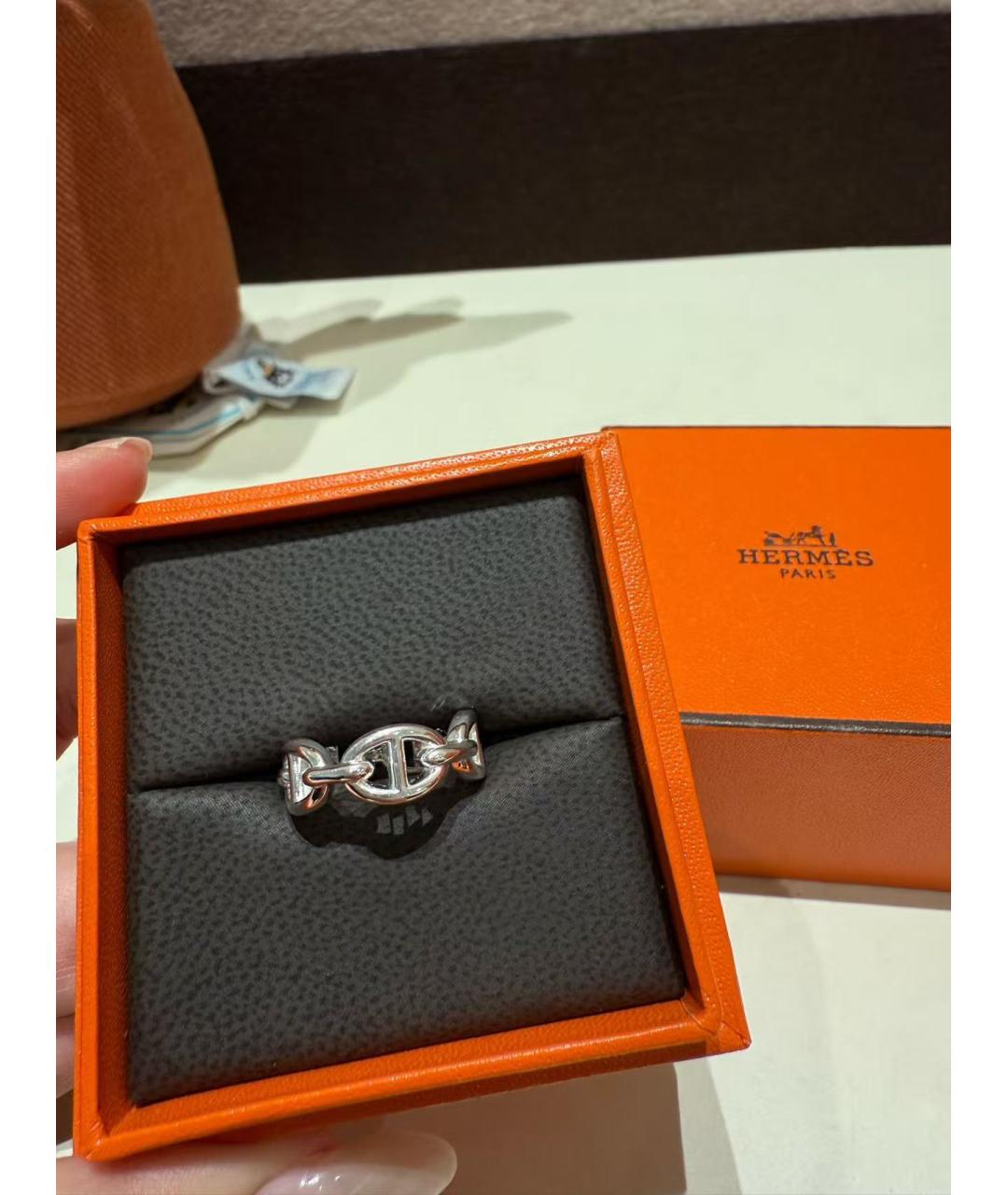 HERMES Серебряное кольцо, фото 3