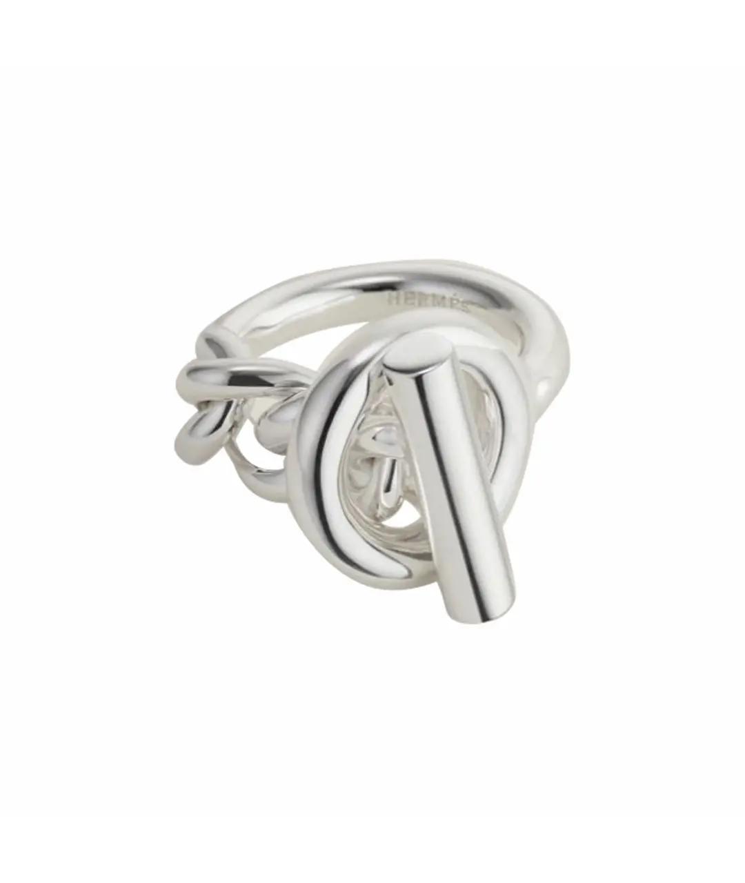 HERMES Серебряное серебряное кольцо, фото 1