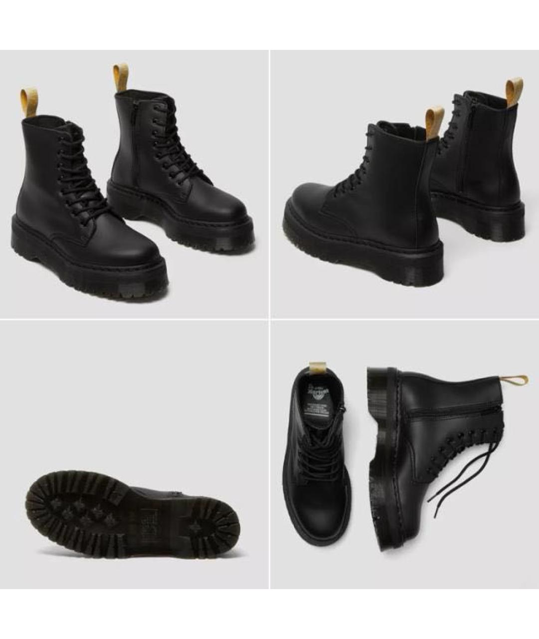 DR. MARTENS Черные кожаные ботинки, фото 3