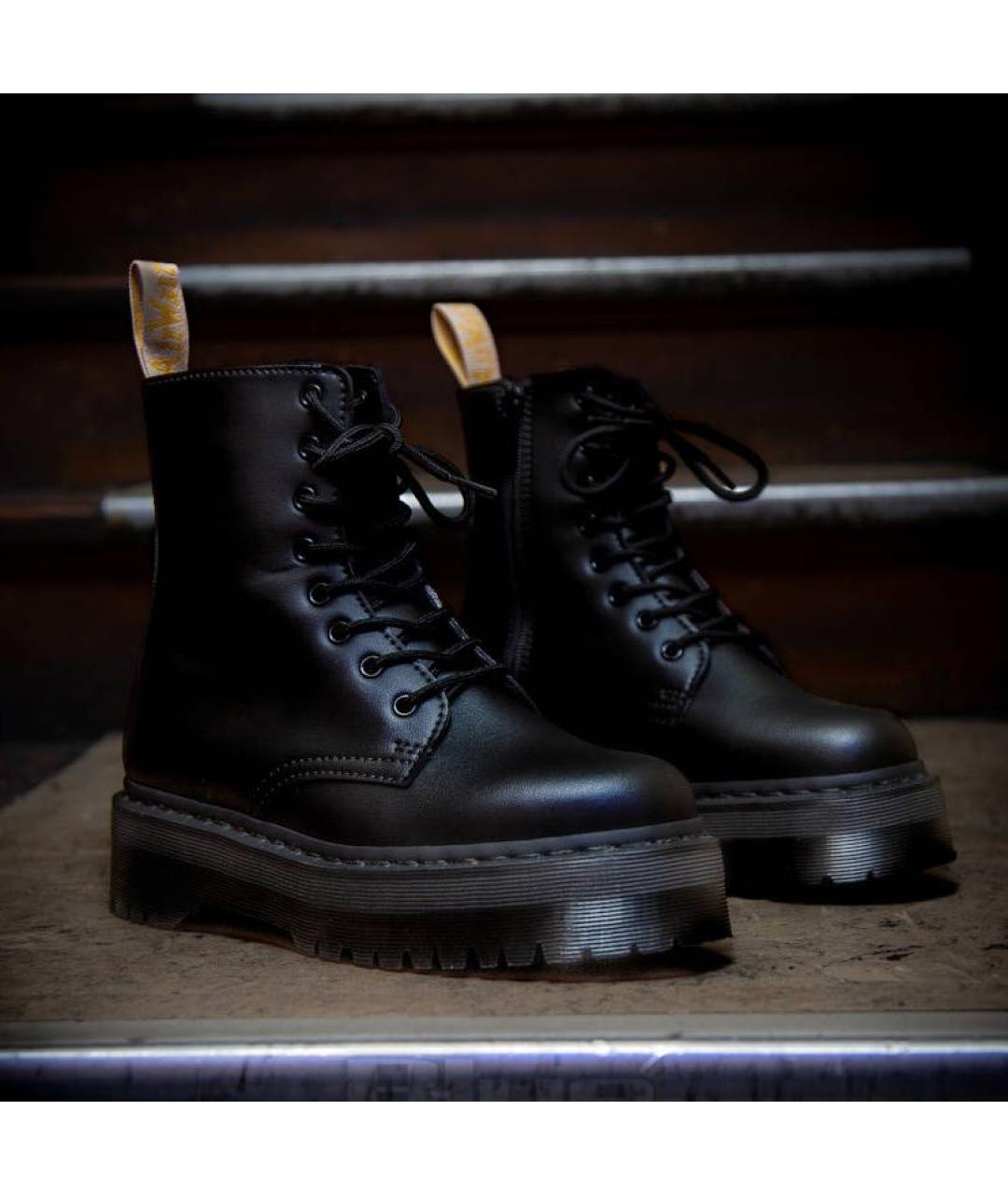DR. MARTENS Черные кожаные ботинки, фото 5