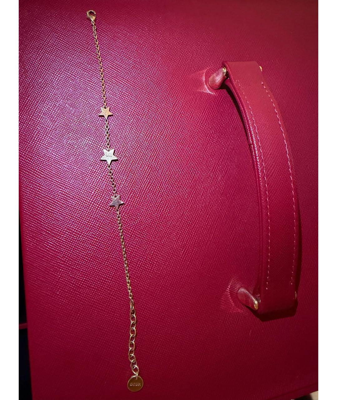 CHRISTIAN DIOR Золотой металлический браслет, фото 3