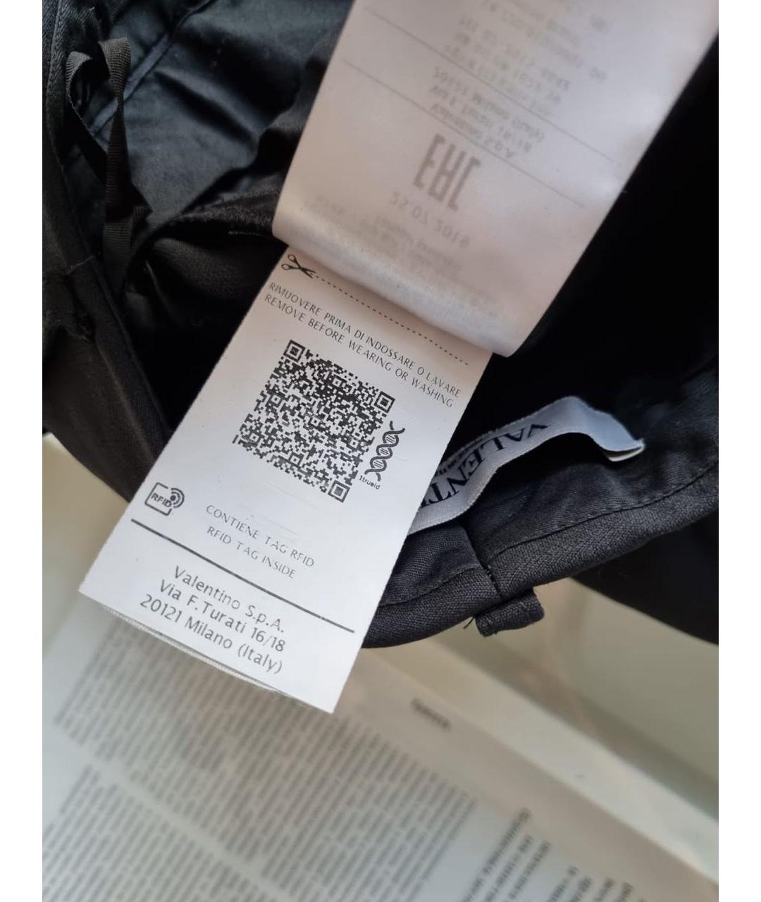 VALENTINO Черные брюки широкие, фото 6