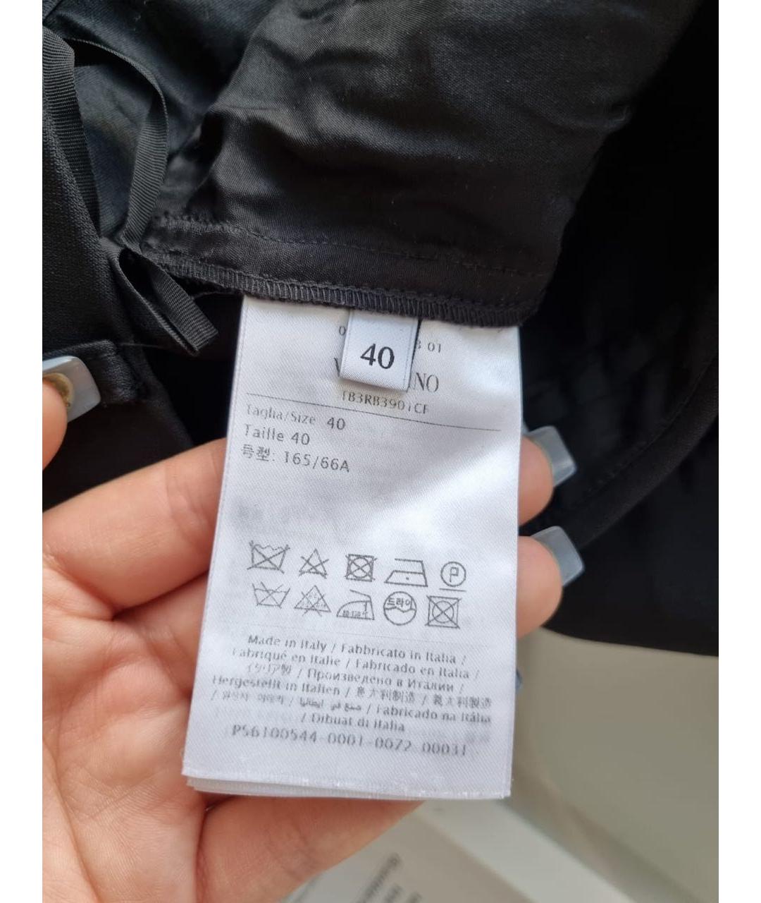 VALENTINO Черные брюки широкие, фото 4