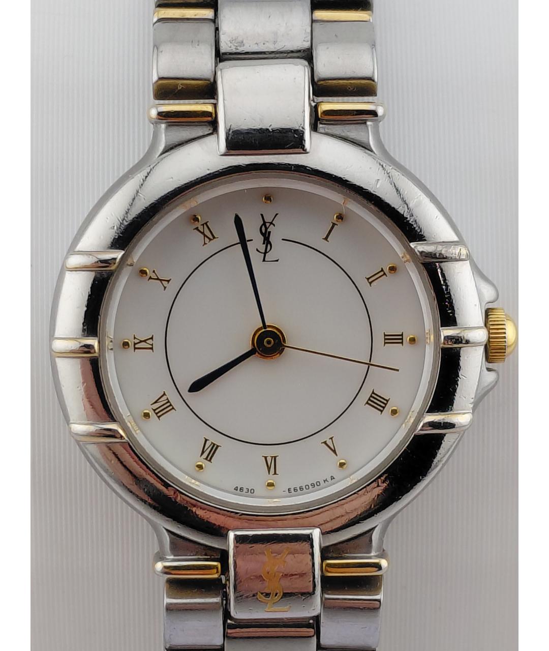 SAINT LAURENT Серебряные стальные часы, фото 2