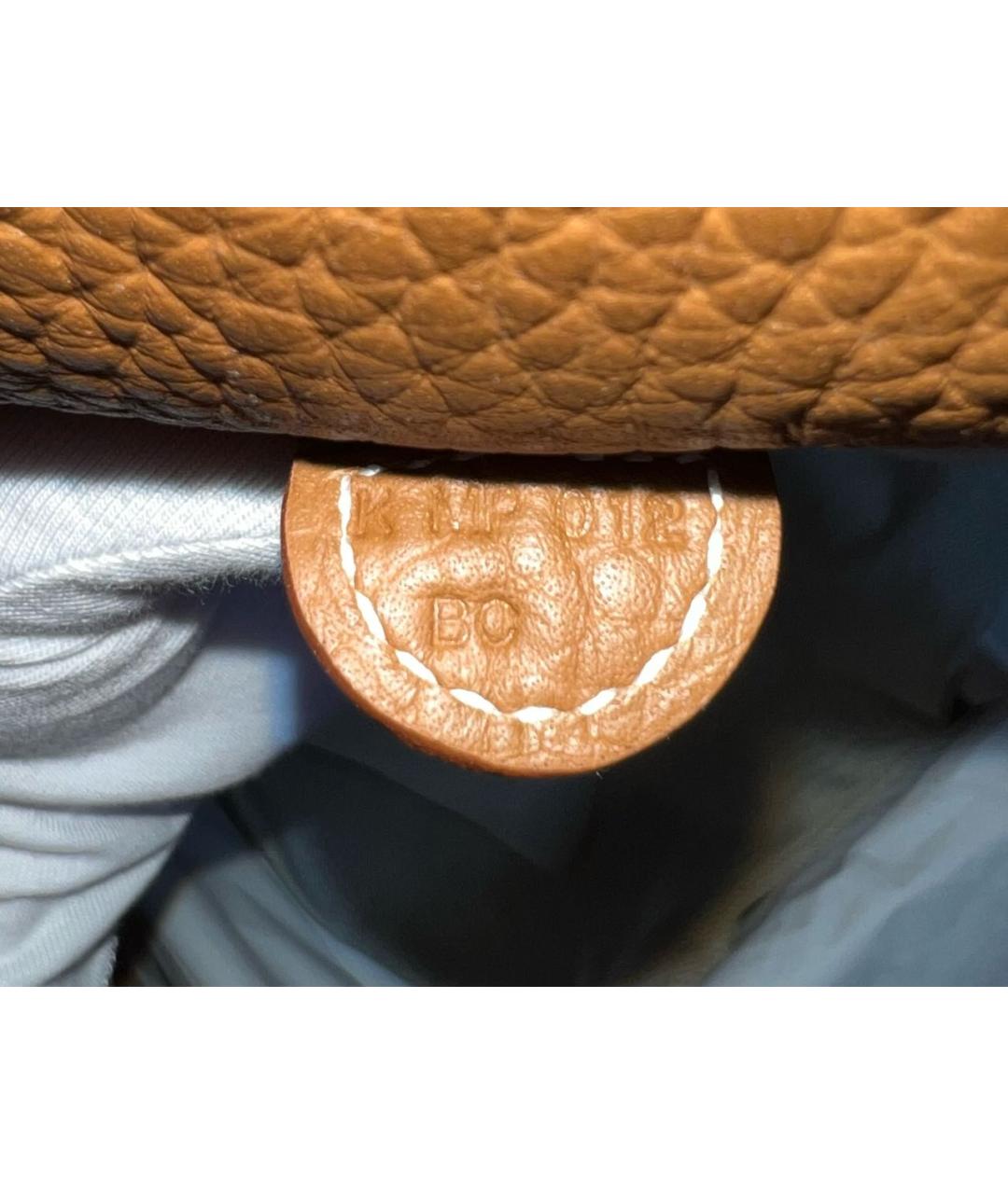 HERMES Коричневая кожаная сумка через плечо, фото 6