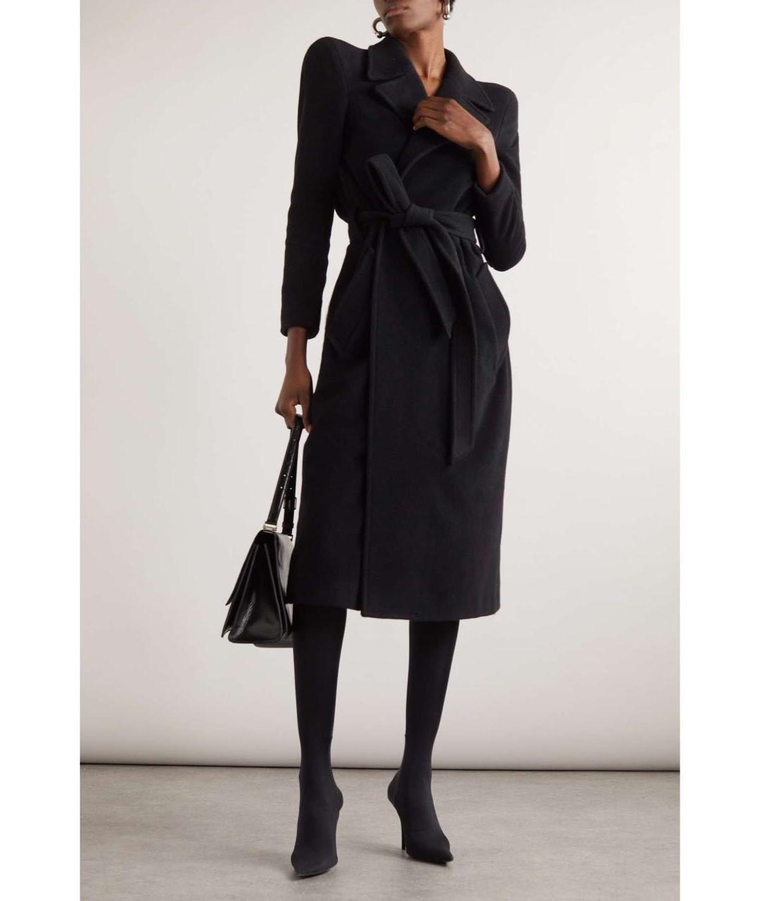 BALENCIAGA Черное шерстяное пальто, фото 2