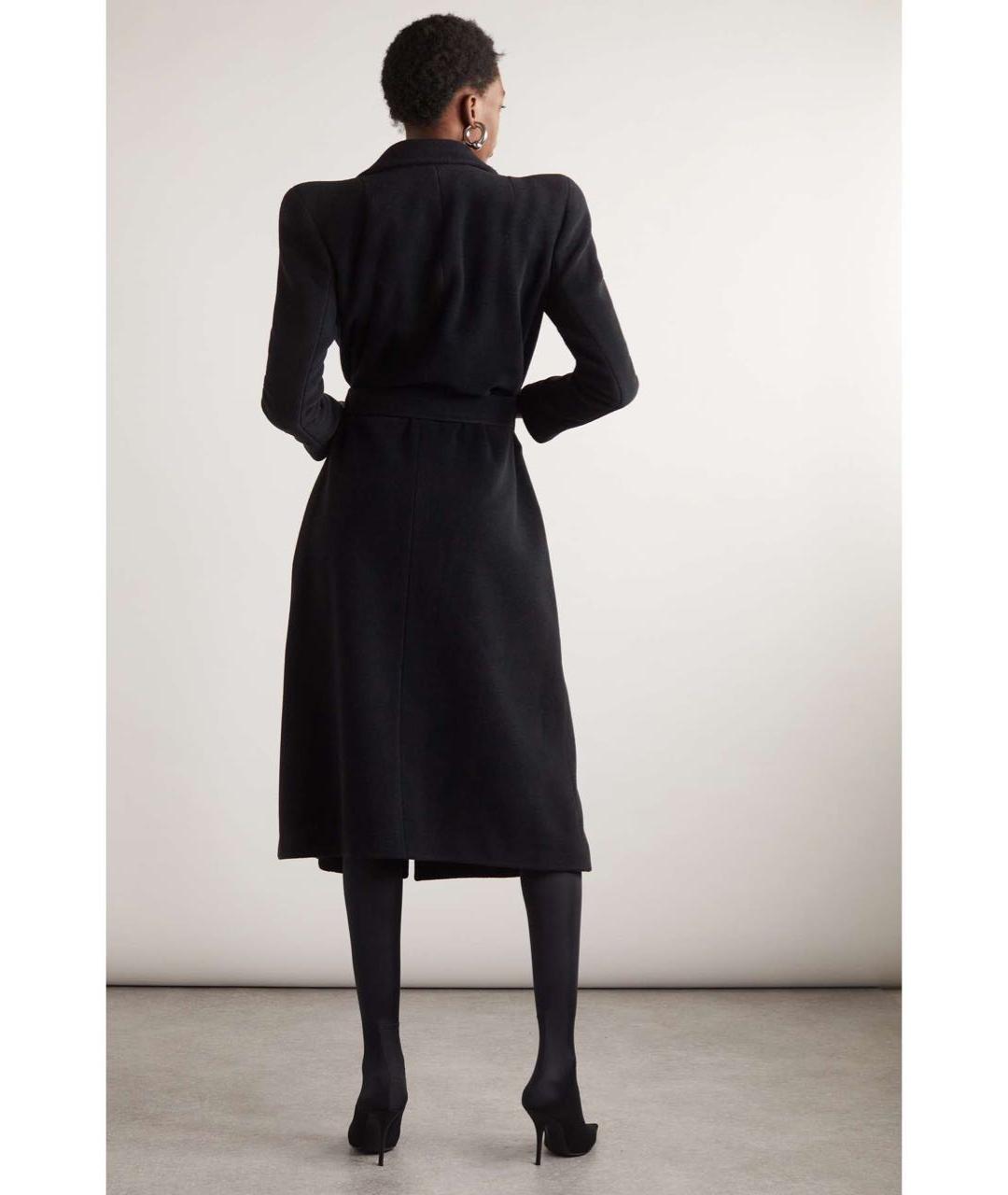 BALENCIAGA Черное шерстяное пальто, фото 3