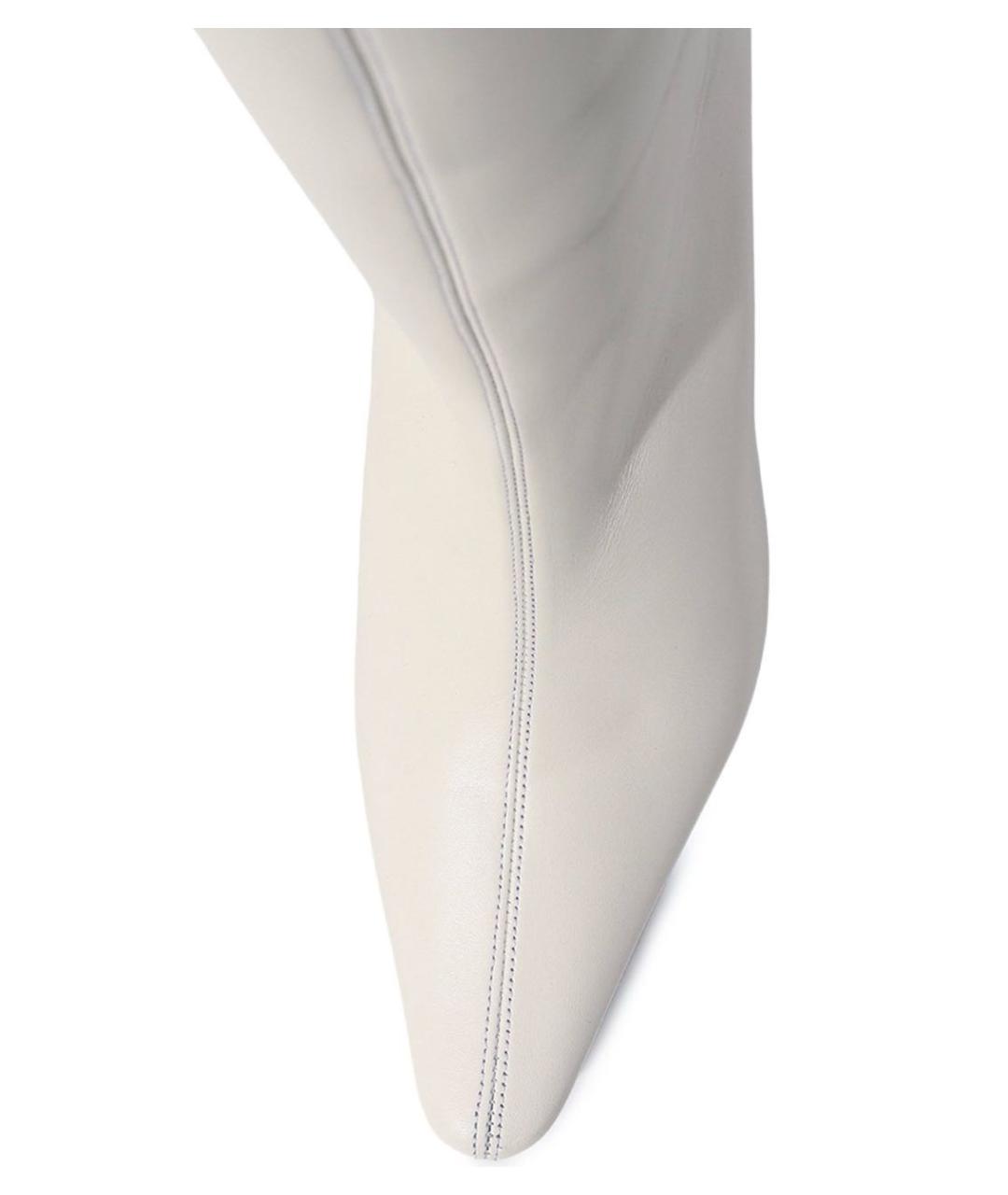 BY FAR Белые кожаные сапоги, фото 3