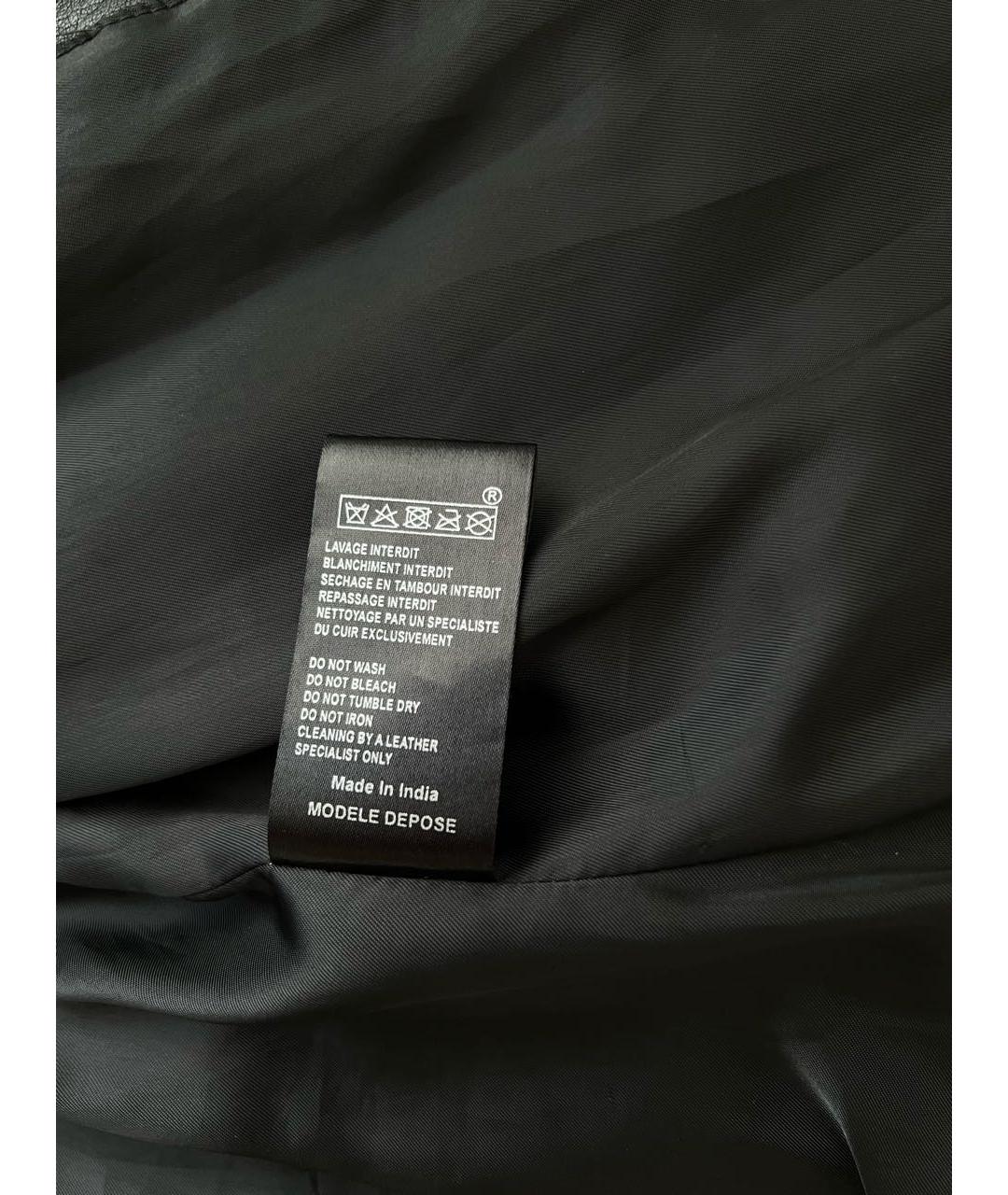 MAJE Черная кожаная куртка, фото 3
