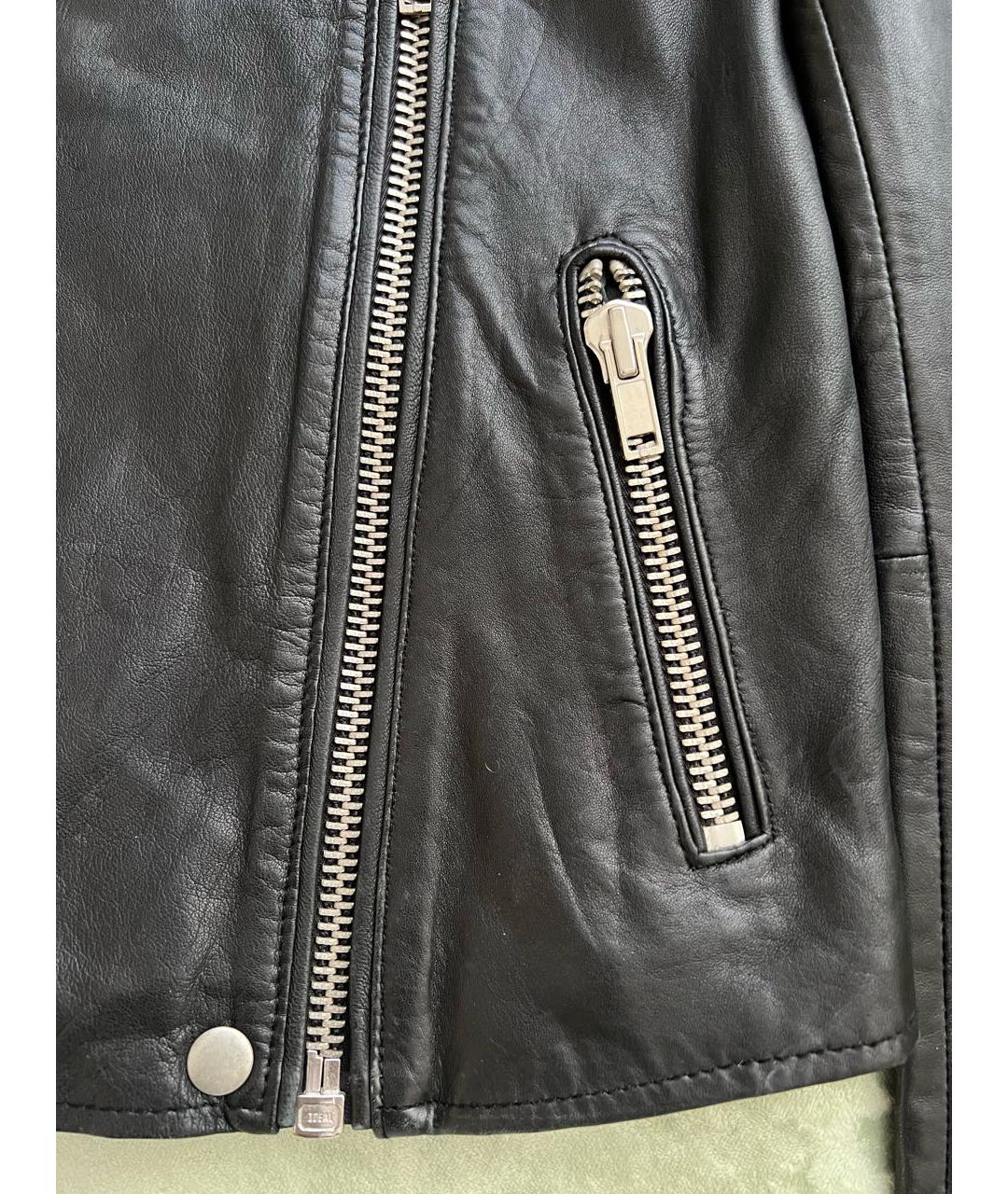 MAJE Черная кожаная куртка, фото 6