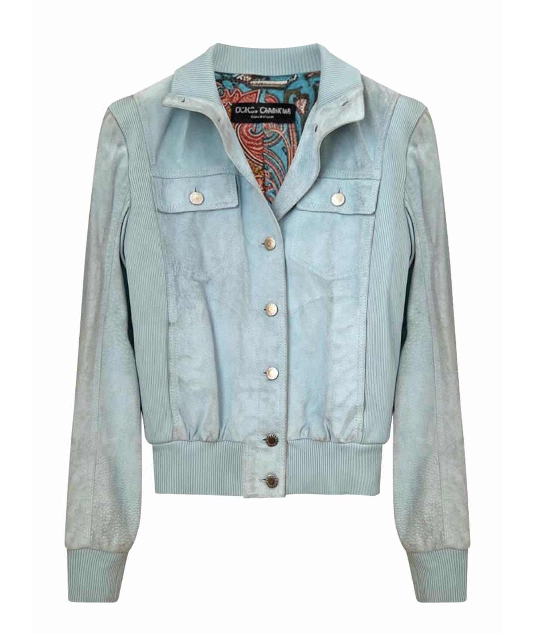 DOLCE&GABBANA Голубая куртка, фото 1