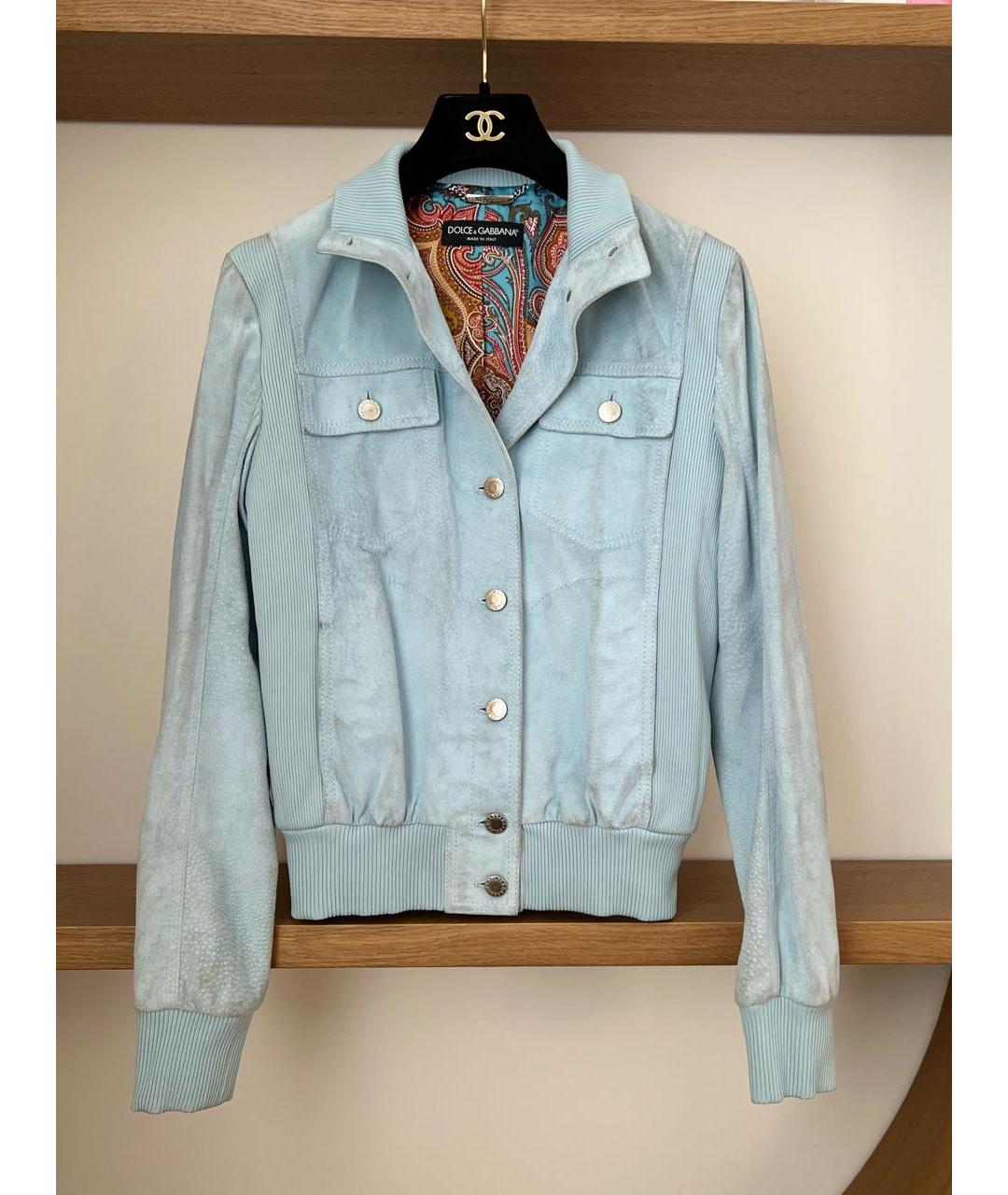 DOLCE&GABBANA Голубая куртка, фото 9