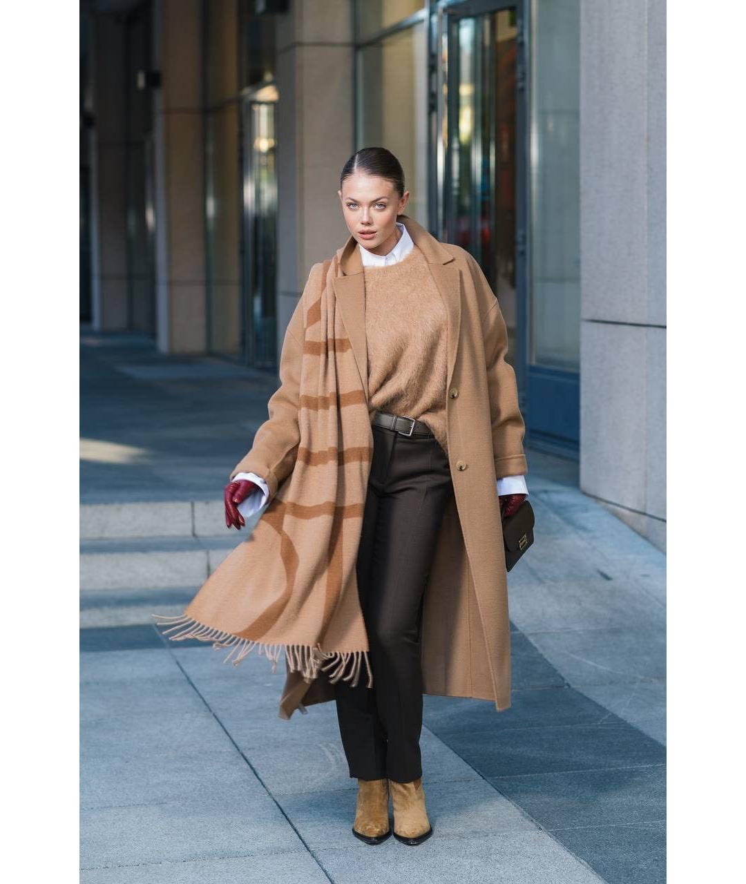 TOTEME Бежевое шерстяное пальто, фото 4