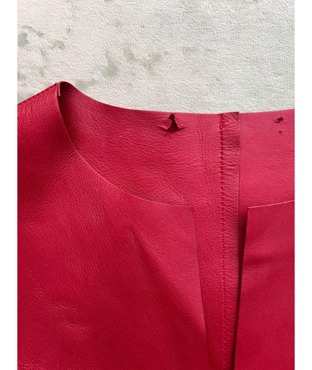 GUCCI Красная кожаная куртка, фото 3