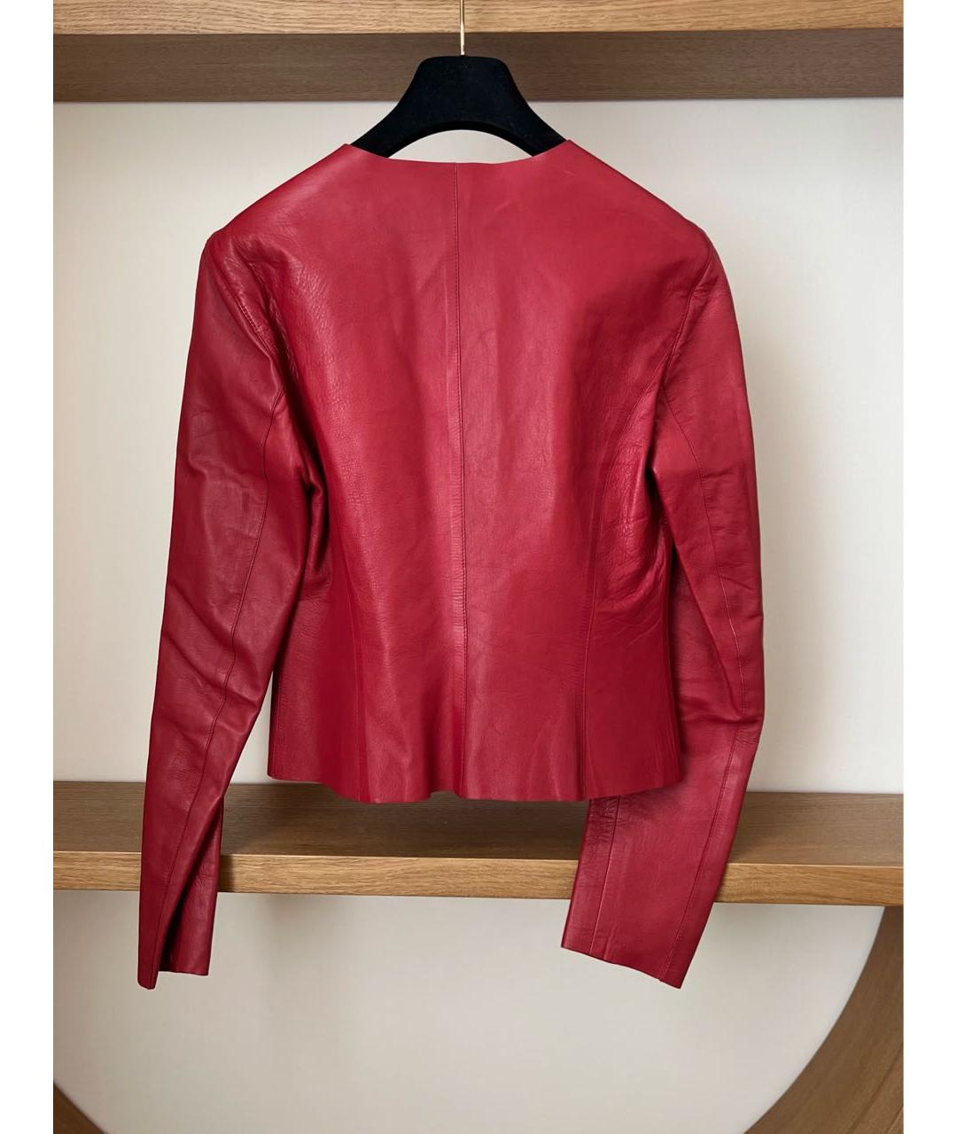 GUCCI Красная кожаная куртка, фото 2