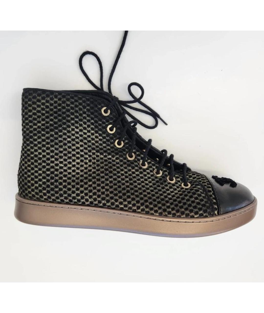 CHANEL Черные кожаные ботинки, фото 8