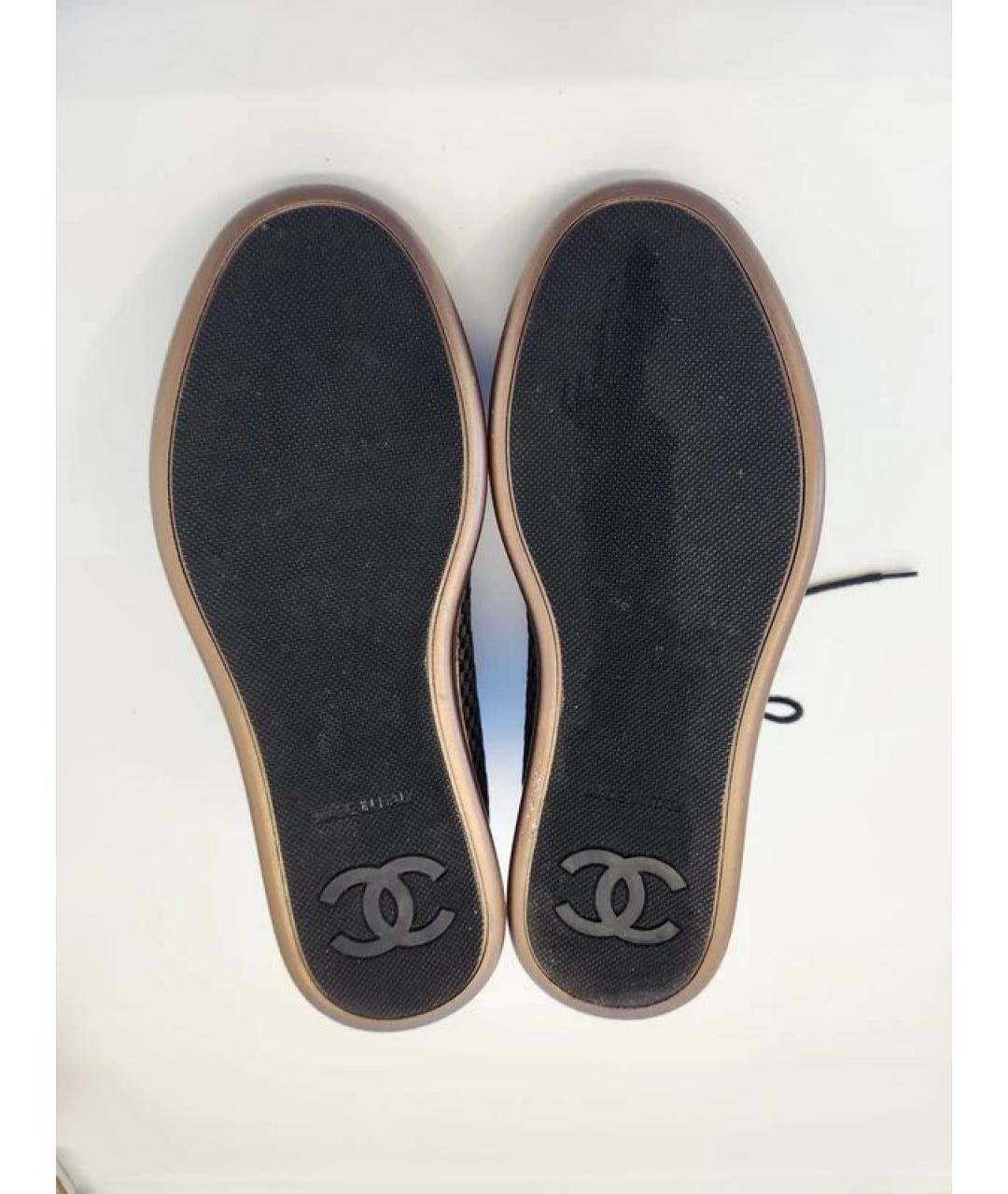 CHANEL Черные кожаные ботинки, фото 5