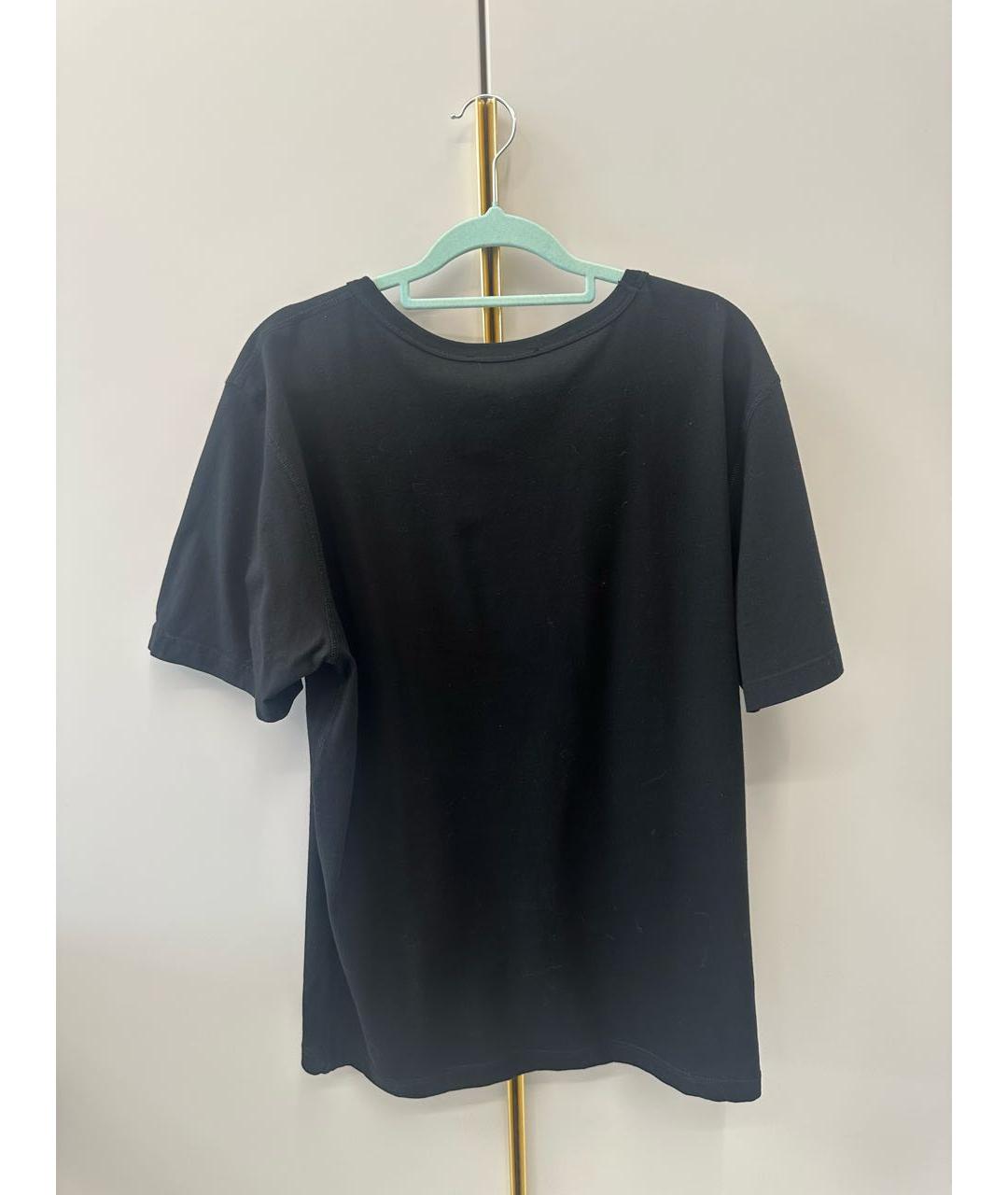 DOLCE&GABBANA Черная хлопковая футболка, фото 2