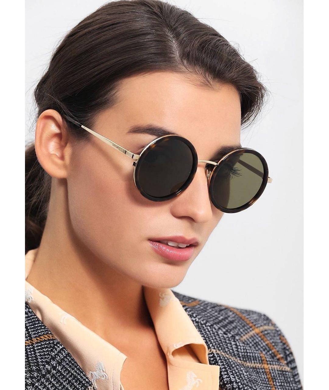 SAINT LAURENT Коричневые солнцезащитные очки, фото 6