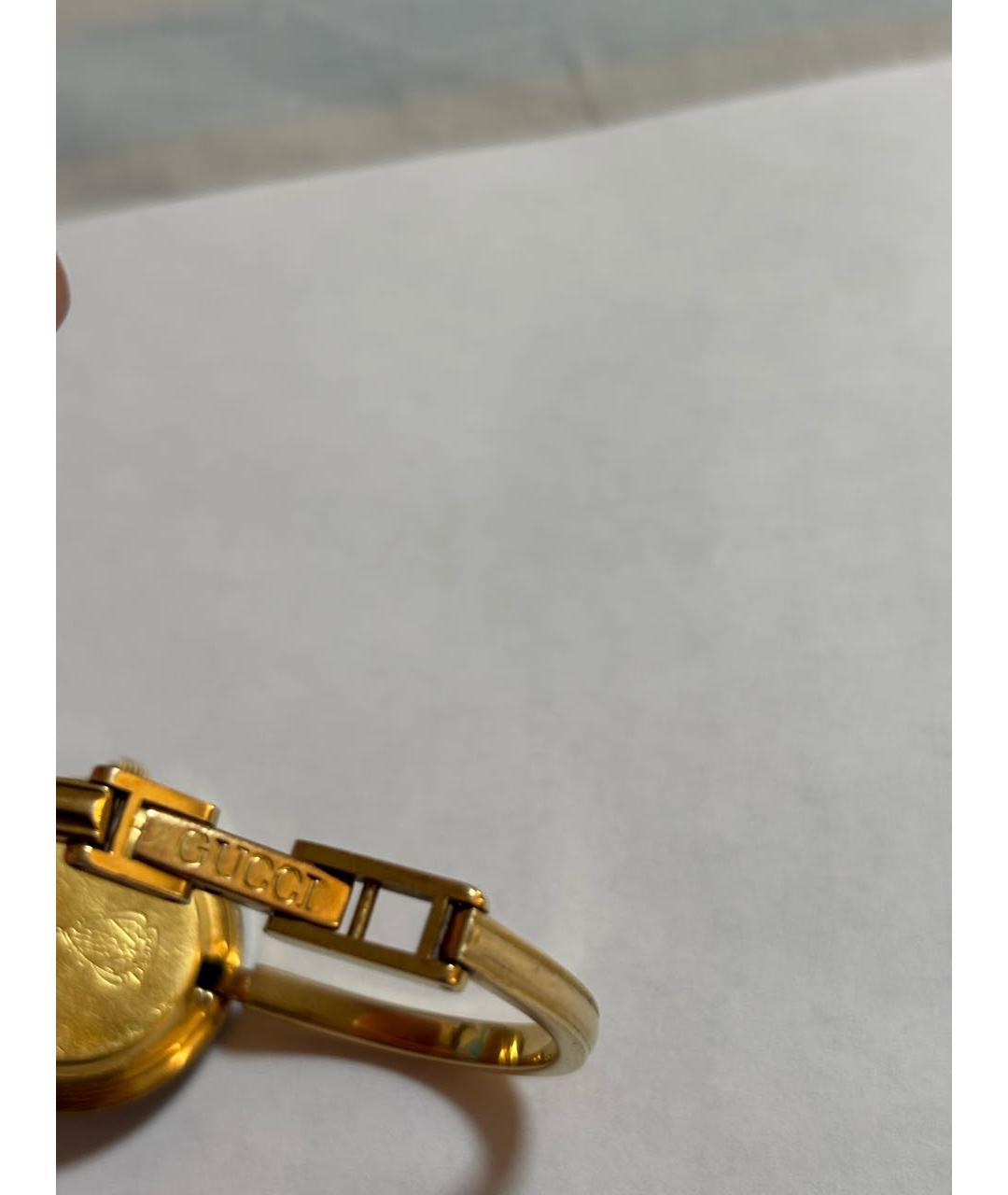 GUCCI Золотые стальные часы, фото 3