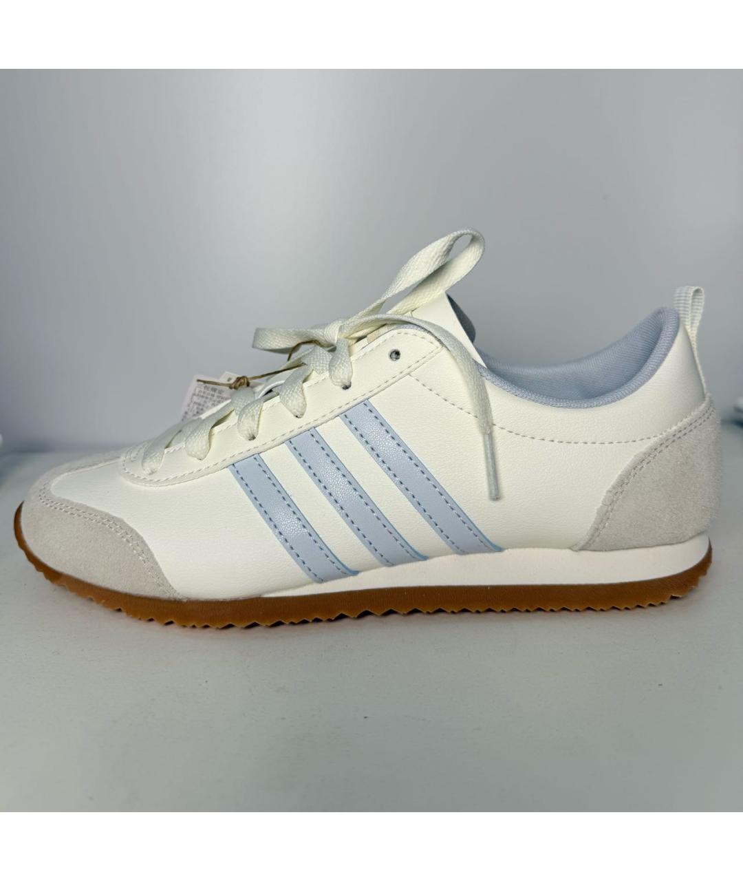 ADIDAS Бежевые кожаные кроссовки, фото 5