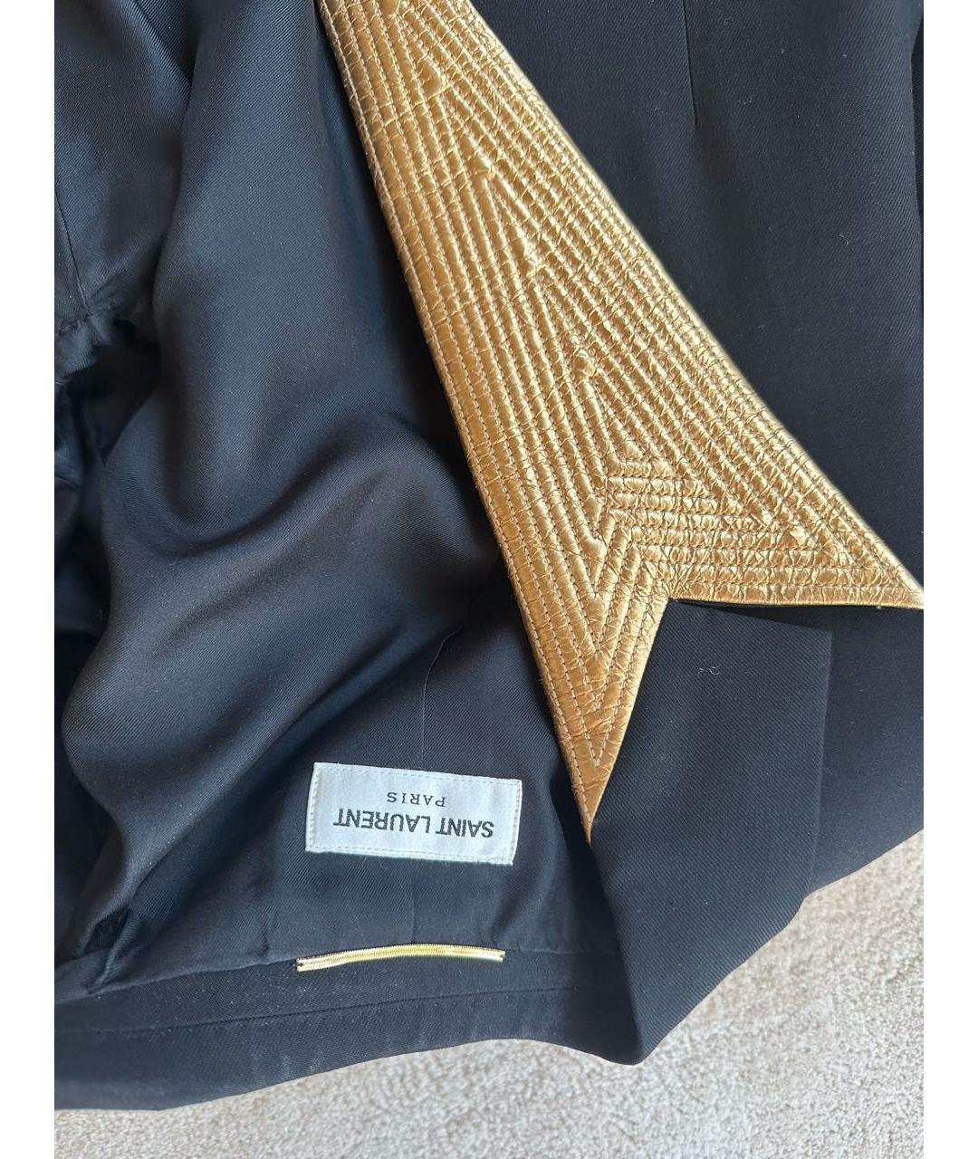 SAINT LAURENT Черный жакет/пиджак, фото 5
