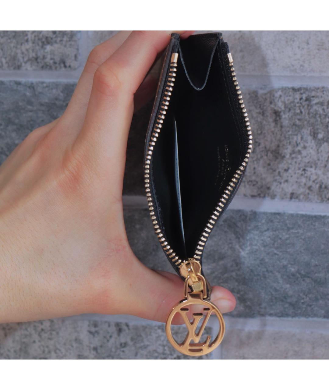 LOUIS VUITTON Коричневый кожаный кардхолдер, фото 6