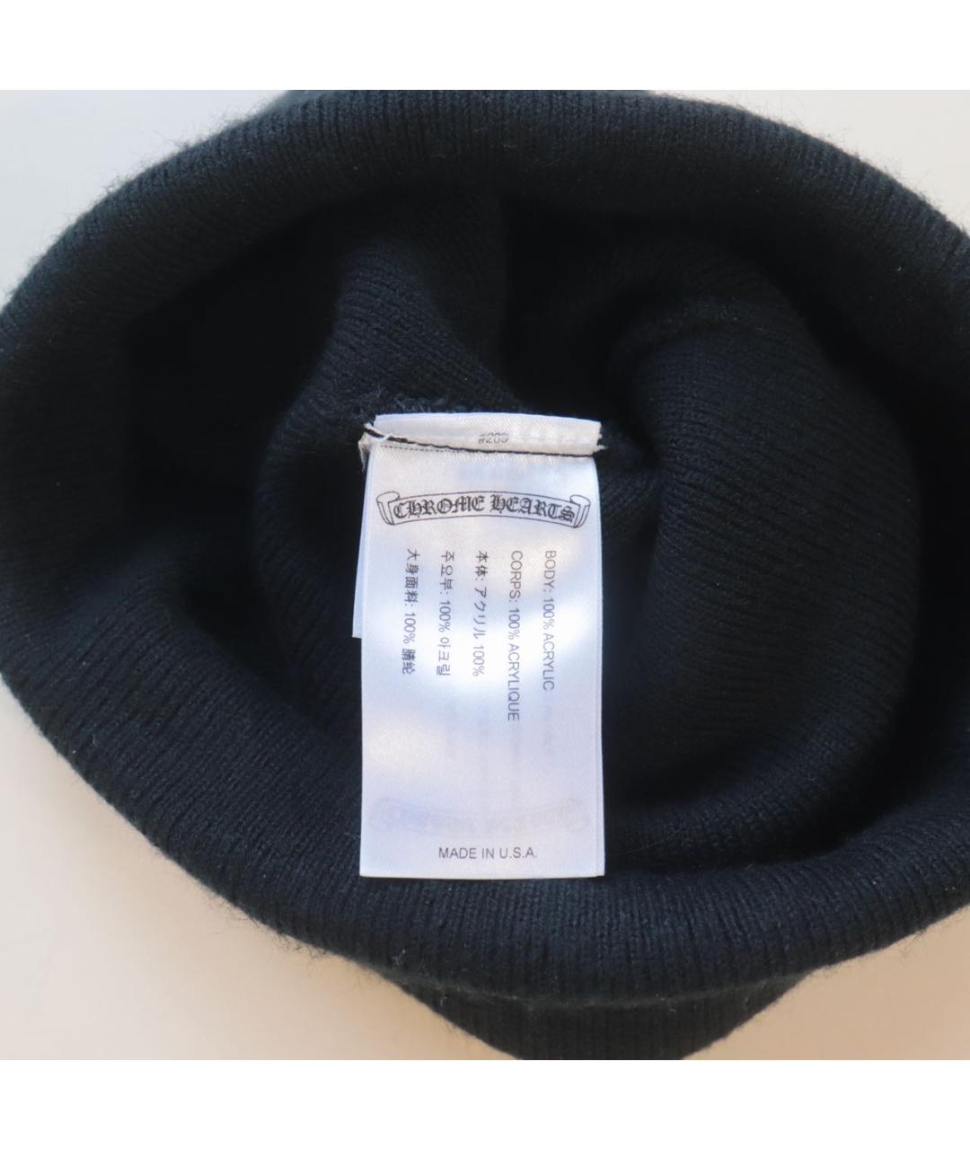 CHROME HEARTS Черная шапка, фото 5