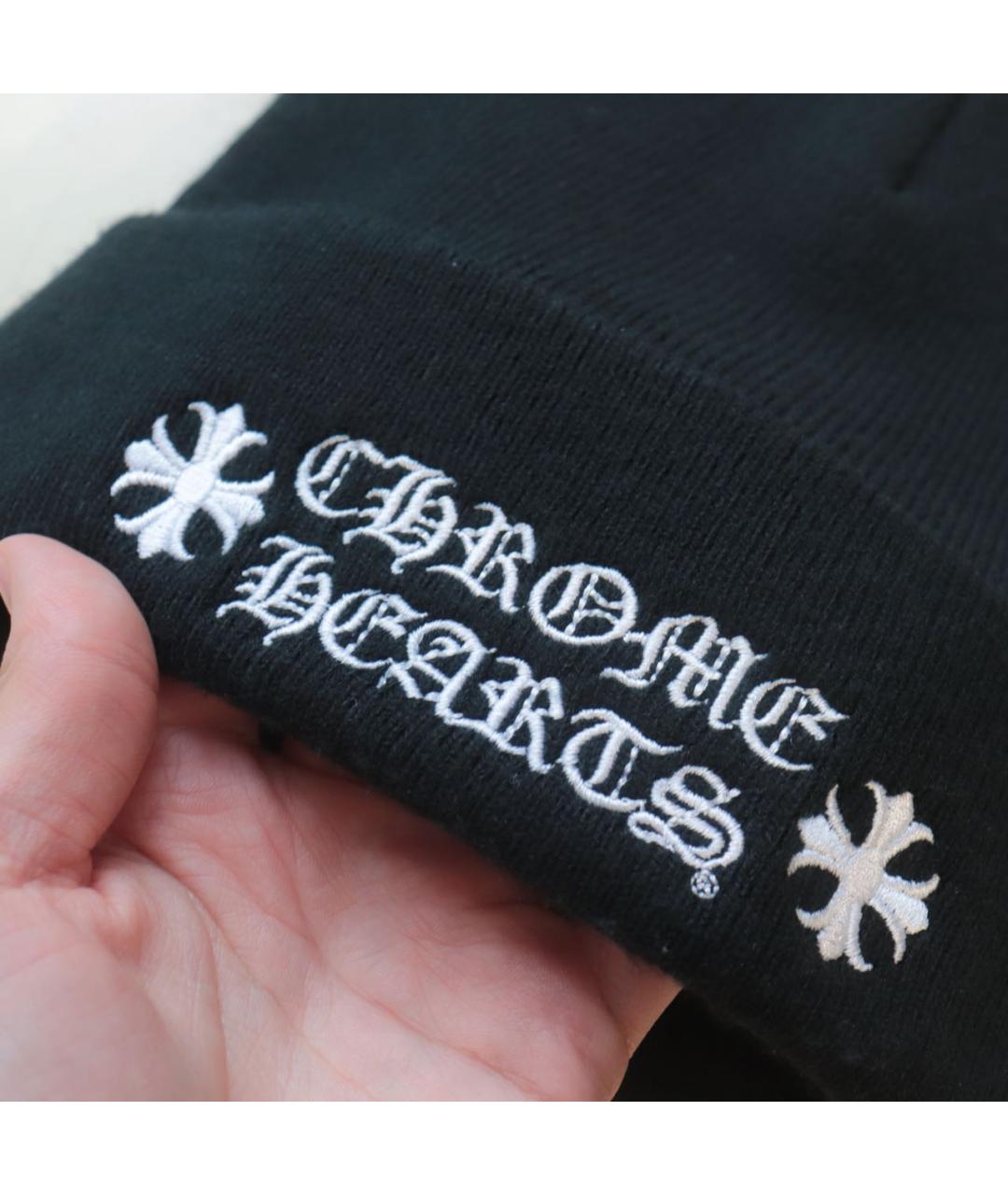 CHROME HEARTS Черная шапка, фото 4