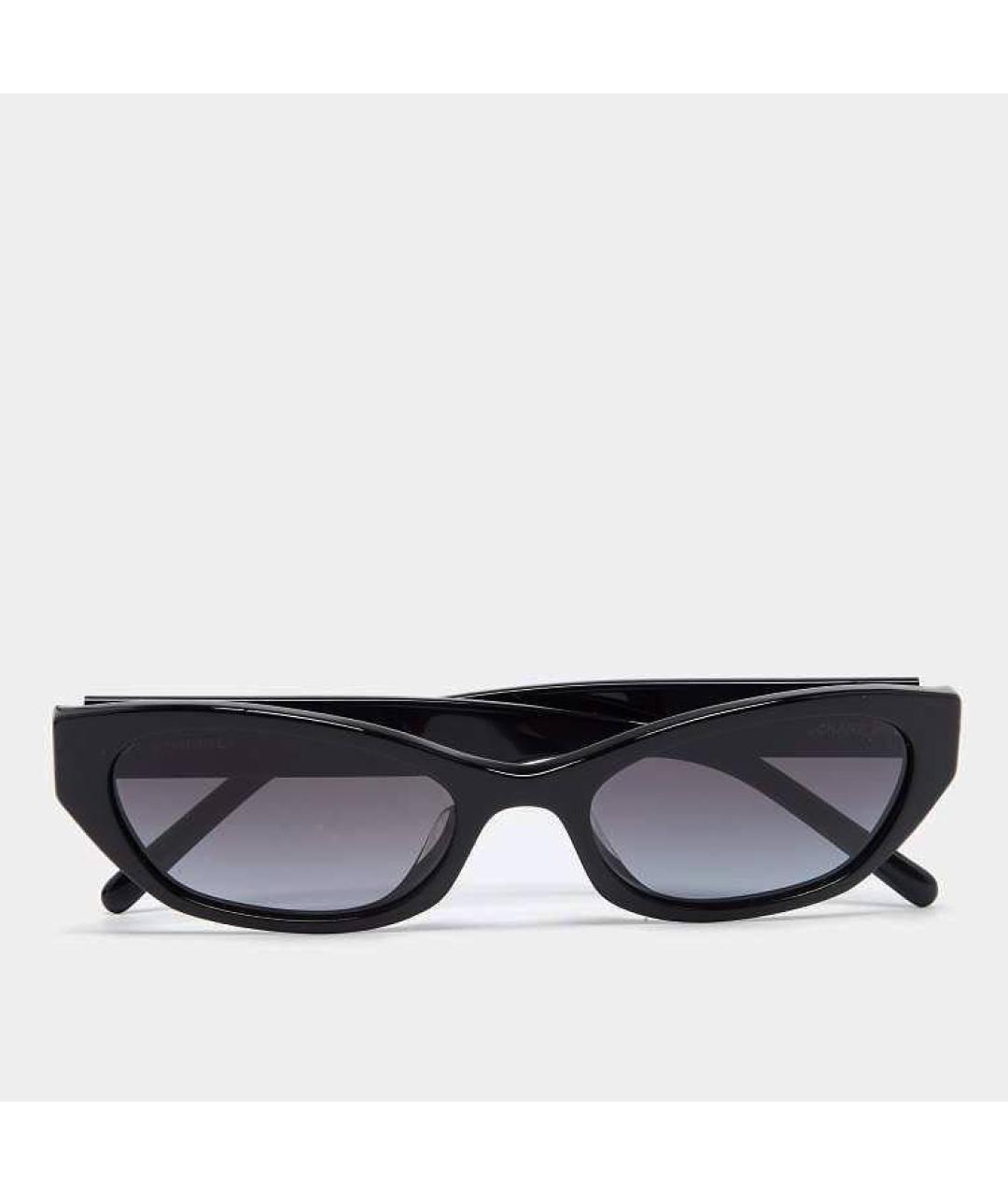 CHANEL Черные пластиковые солнцезащитные очки, фото 6