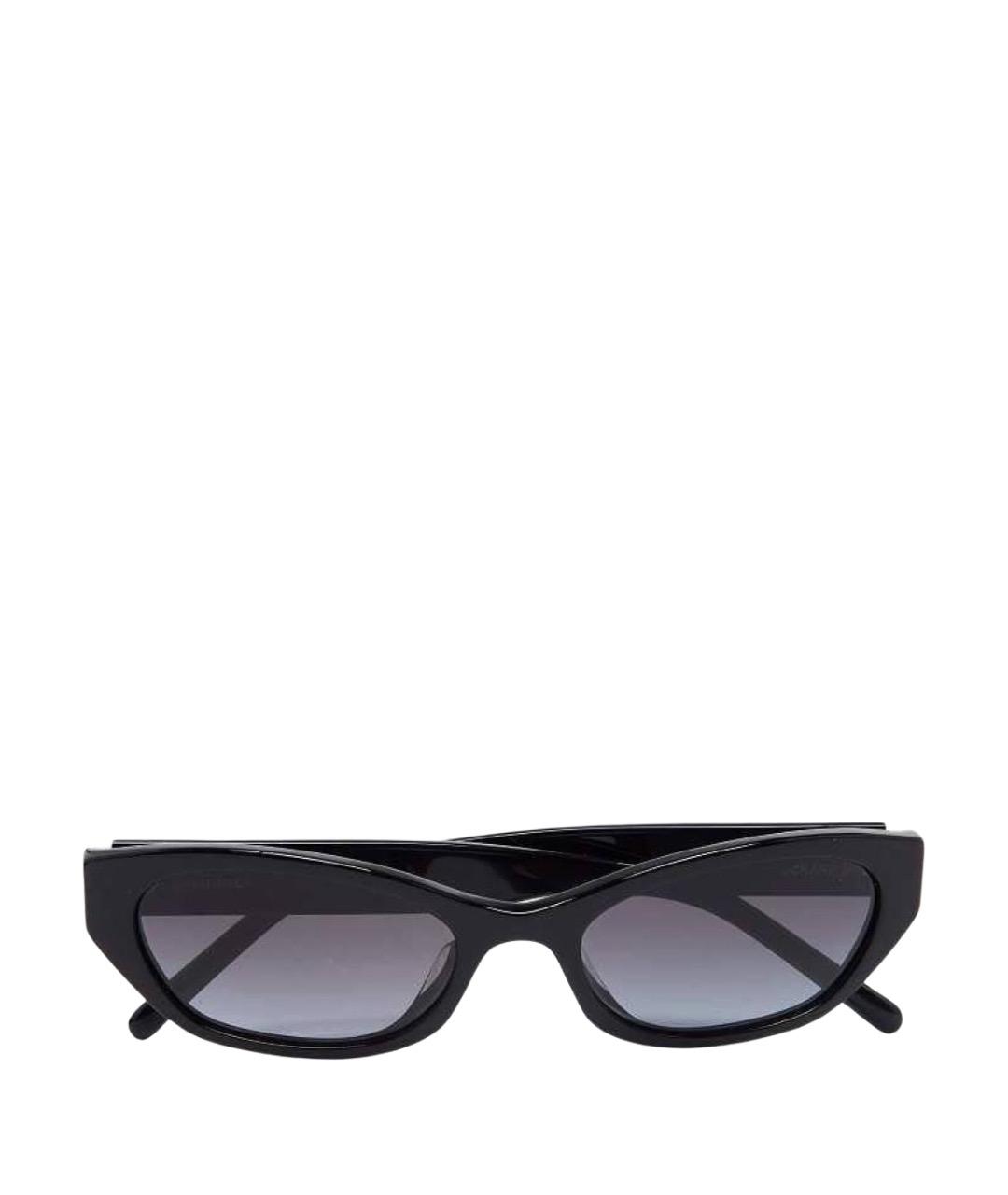 CHANEL Черные пластиковые солнцезащитные очки, фото 1