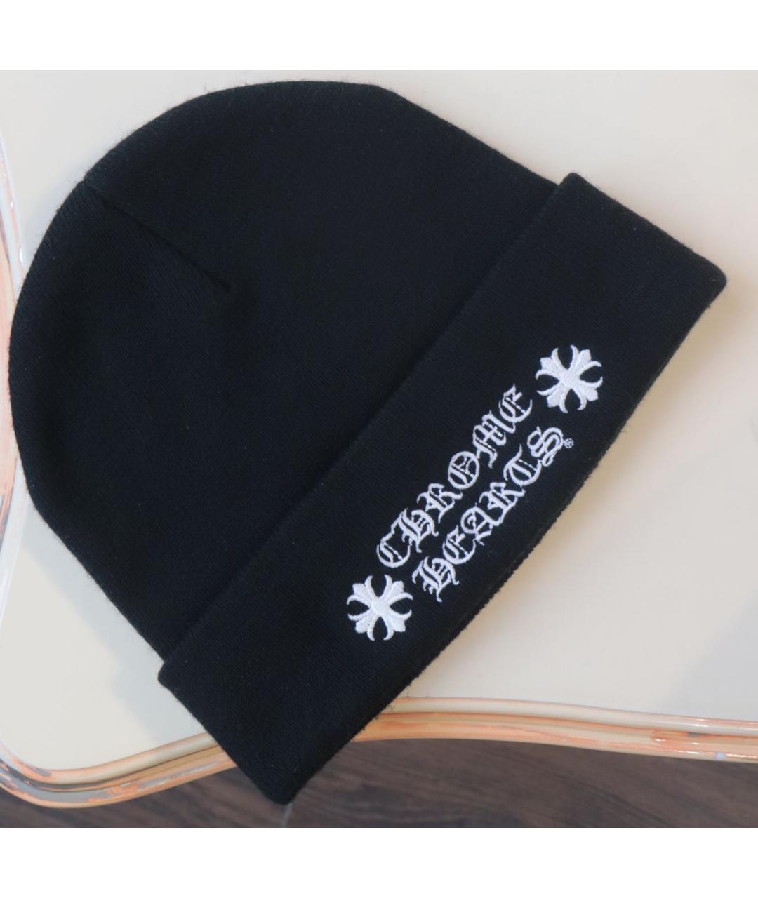 CHROME HEARTS Черная шапка, фото 2