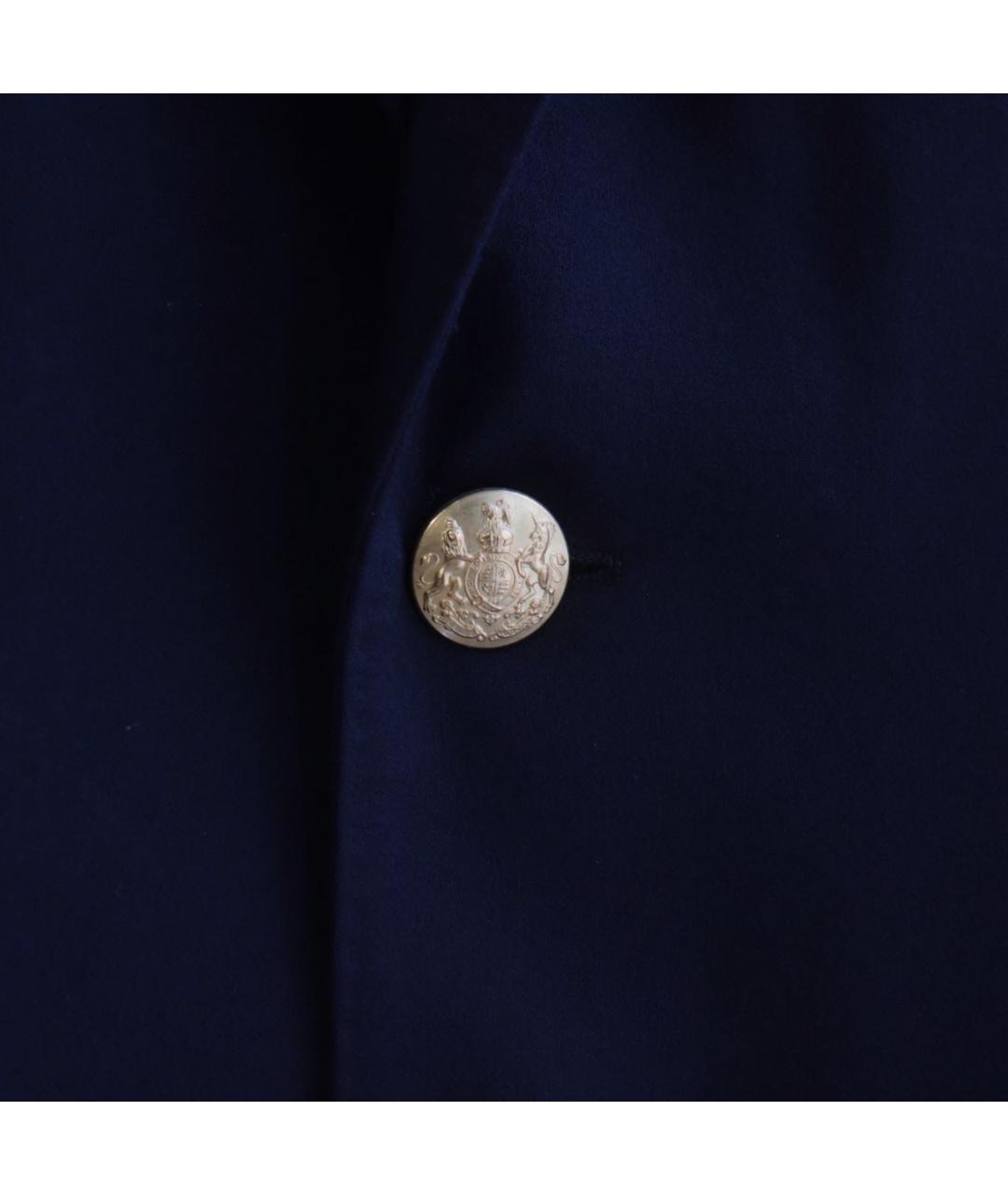 RALPH LAUREN Темно-синий шерстяной жакет/пиджак, фото 5