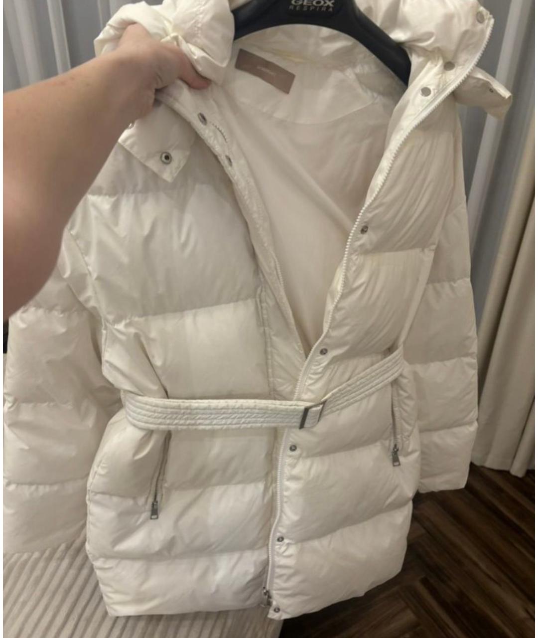 12 STOREEZ Белый полиэстеровый пуховик, фото 5