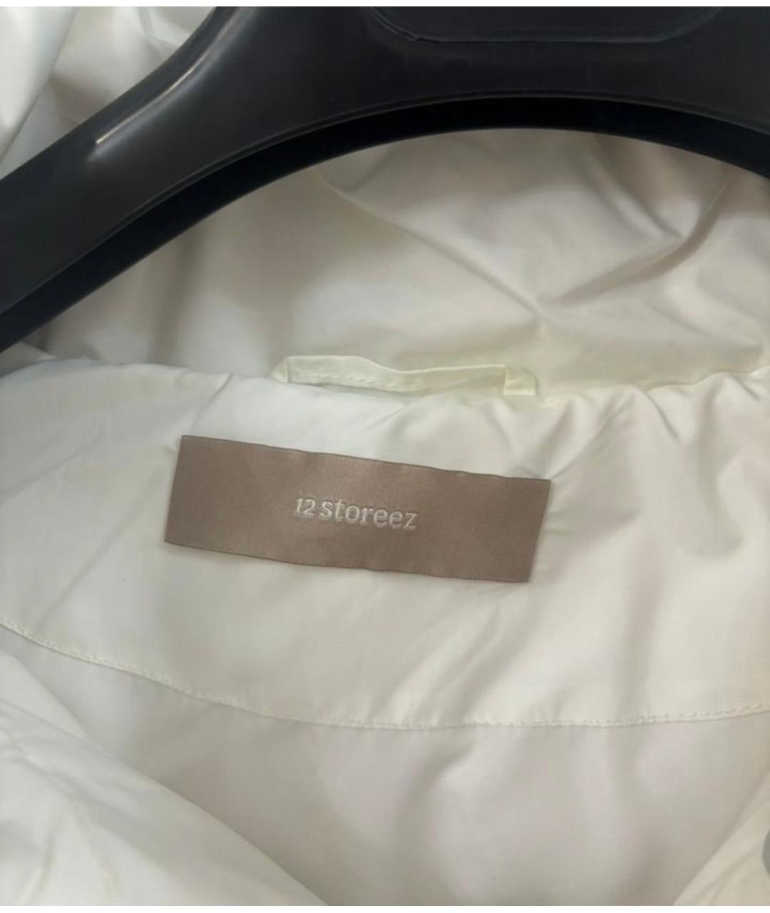 12 STOREEZ Белый полиэстеровый пуховик, фото 3