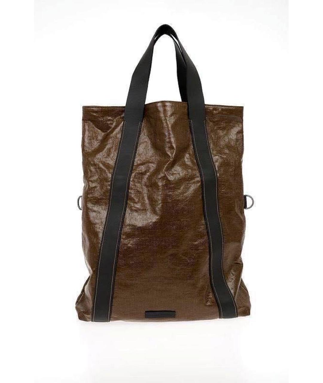 BRUNELLO CUCINELLI Коричневая кожаная дорожная/спортивная сумка, фото 5