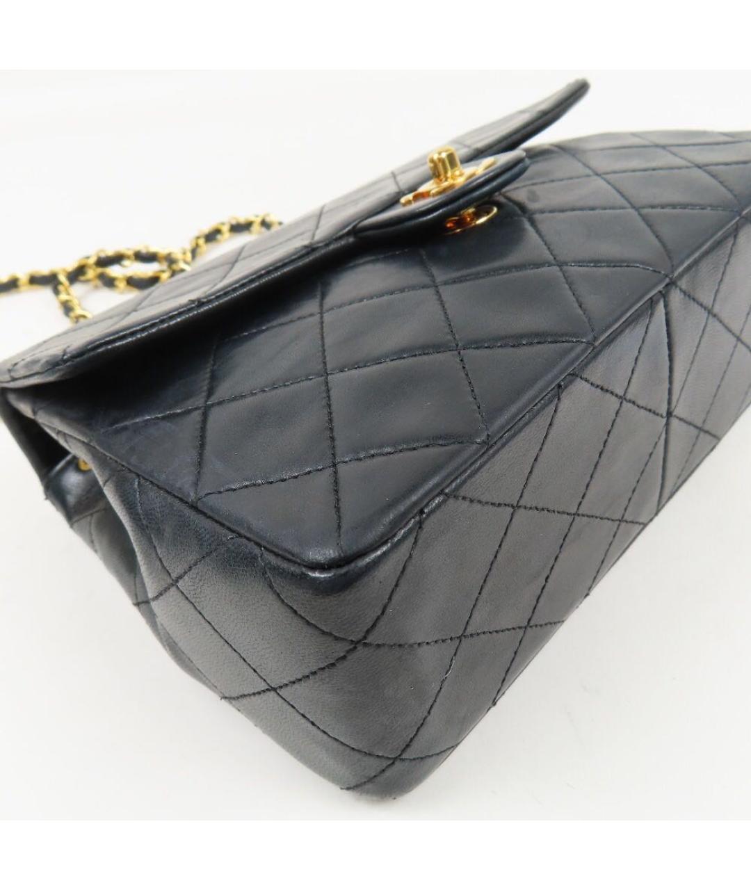CHANEL Черная кожаная сумка через плечо, фото 4