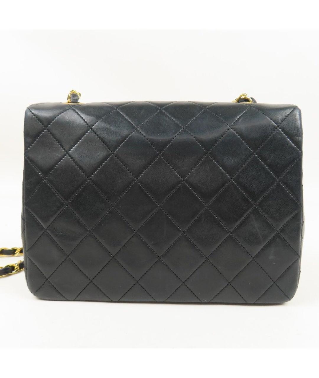 CHANEL Черная кожаная сумка через плечо, фото 2