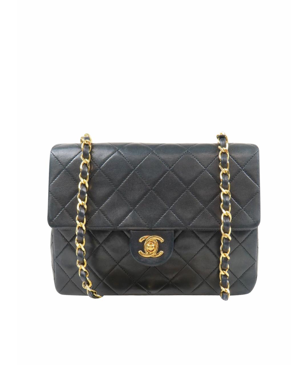 CHANEL Черная кожаная сумка через плечо, фото 1
