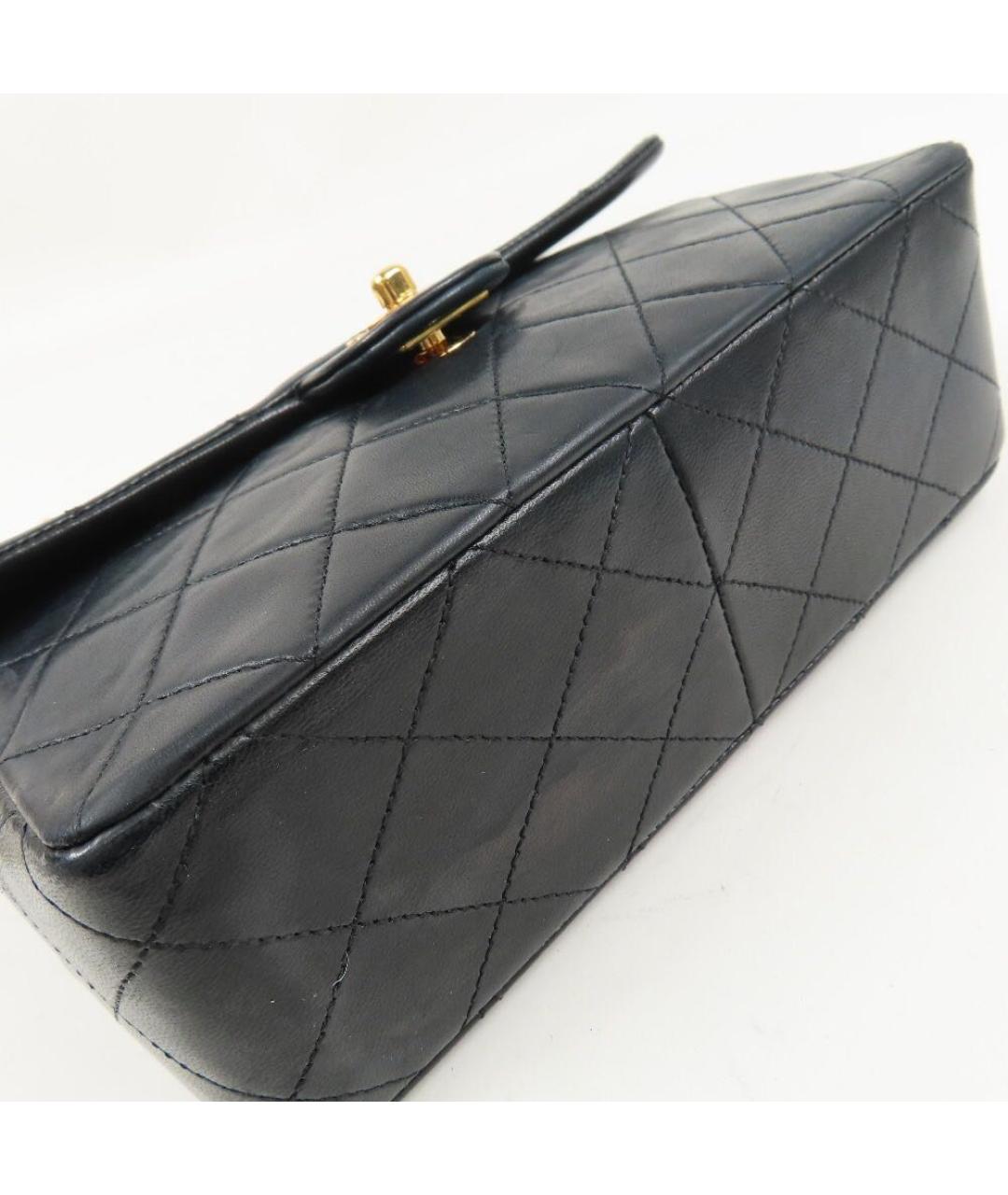 CHANEL Черная кожаная сумка через плечо, фото 5