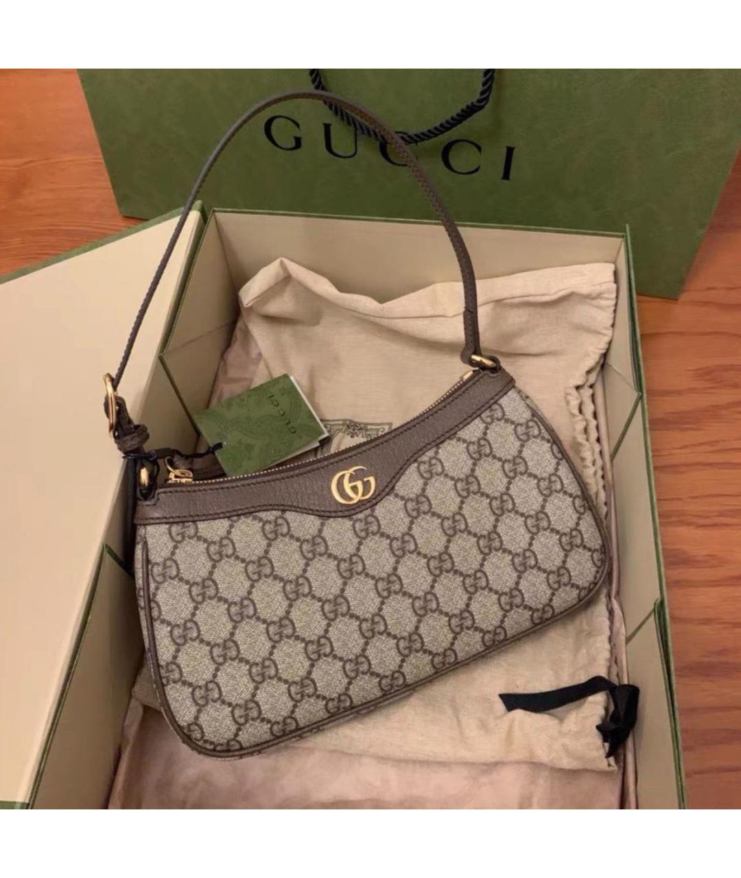 GUCCI Коричневая сумка через плечо, фото 7