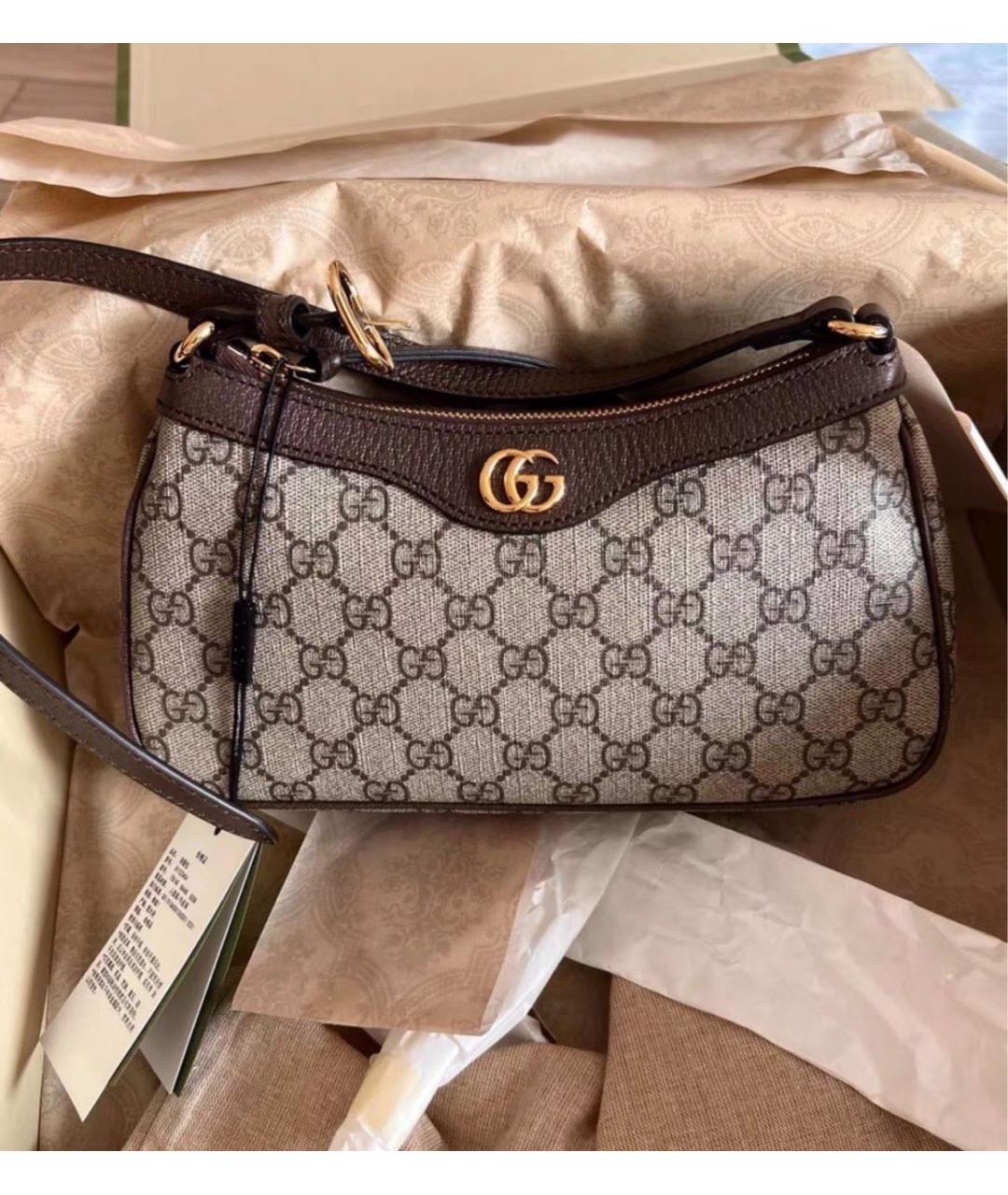 GUCCI Коричневая сумка через плечо, фото 8