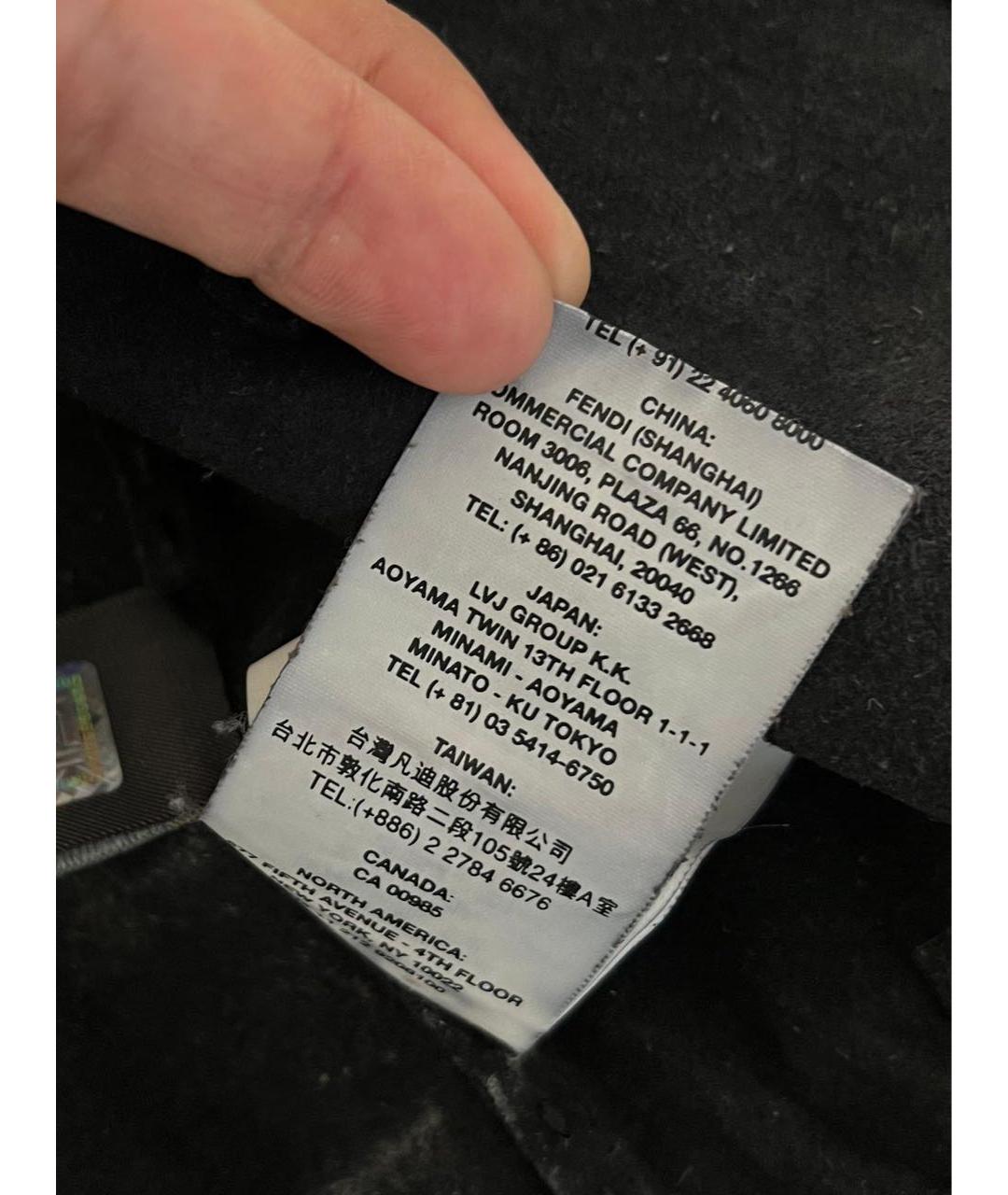 FENDI Черная кожаная куртка, фото 6