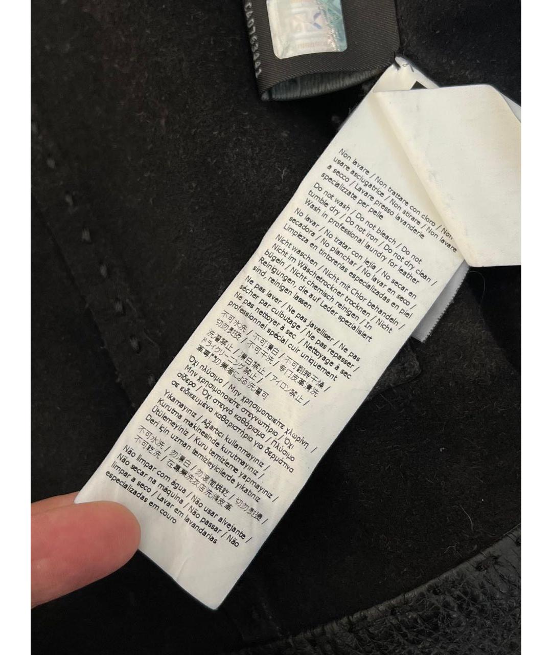 FENDI Черная кожаная куртка, фото 5