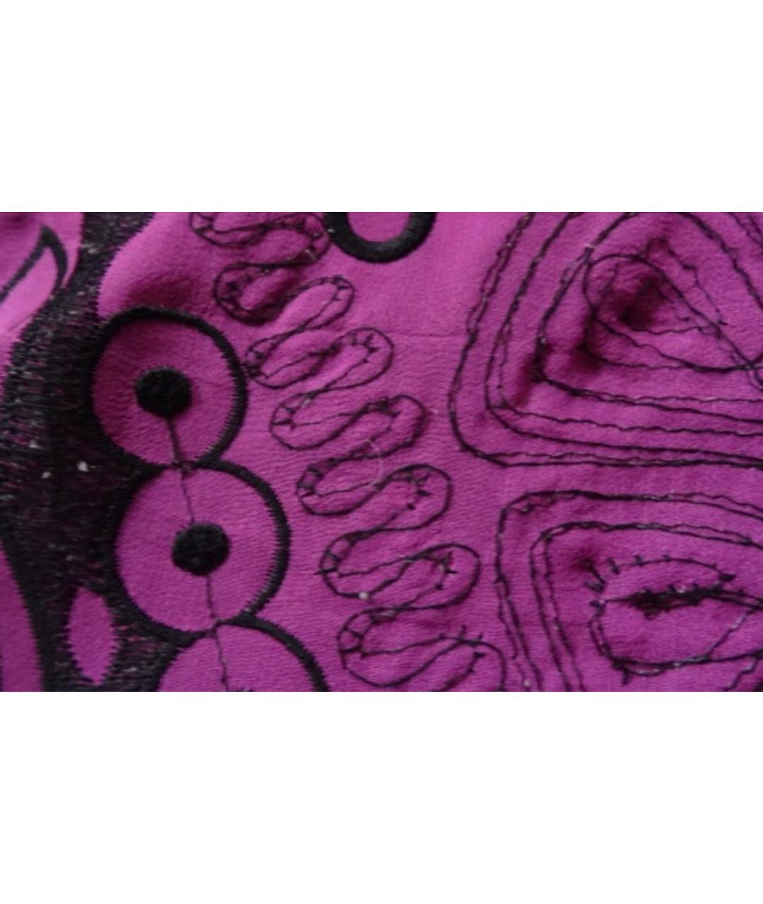 ANNA SUI Мульти шелковое повседневное платье, фото 6