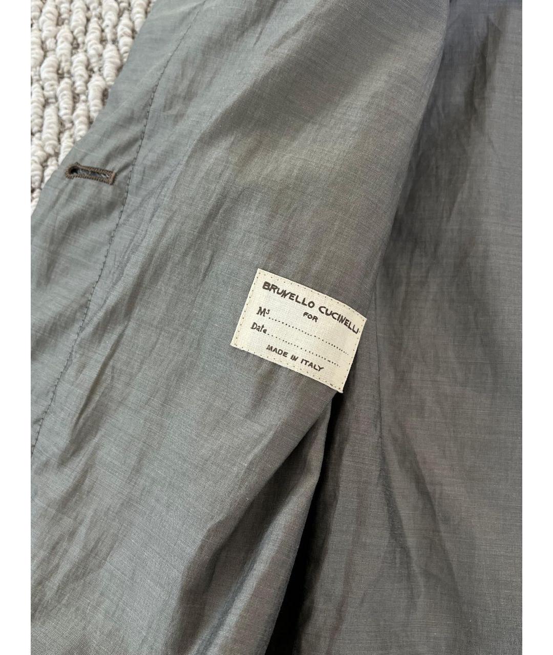 BRUNELLO CUCINELLI Коричневая кожаная куртка, фото 6